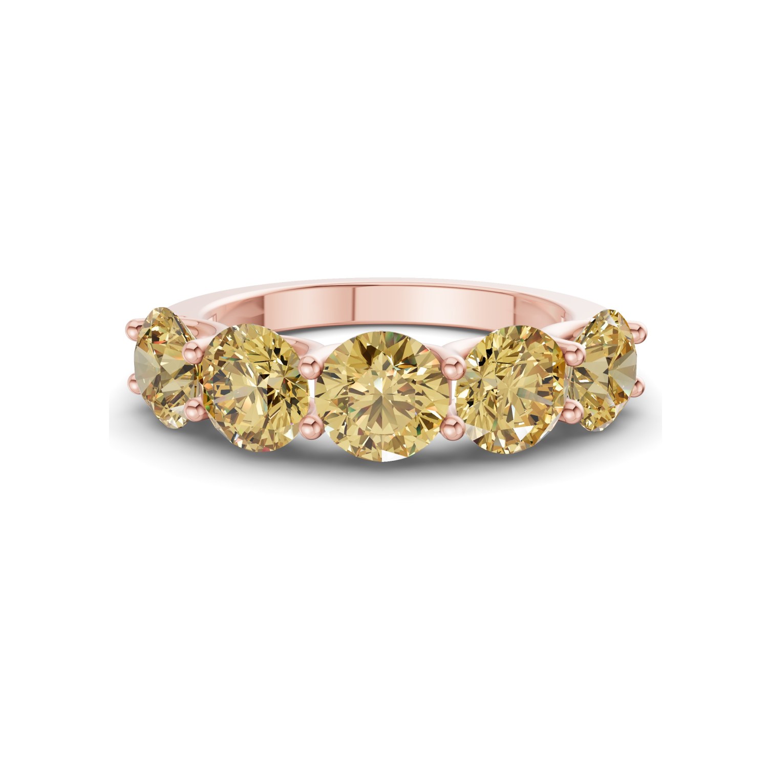 14ct Rose Gold Camille Round Lab Diamond Anniversary Band (1/2 Ct. Tw.) front image