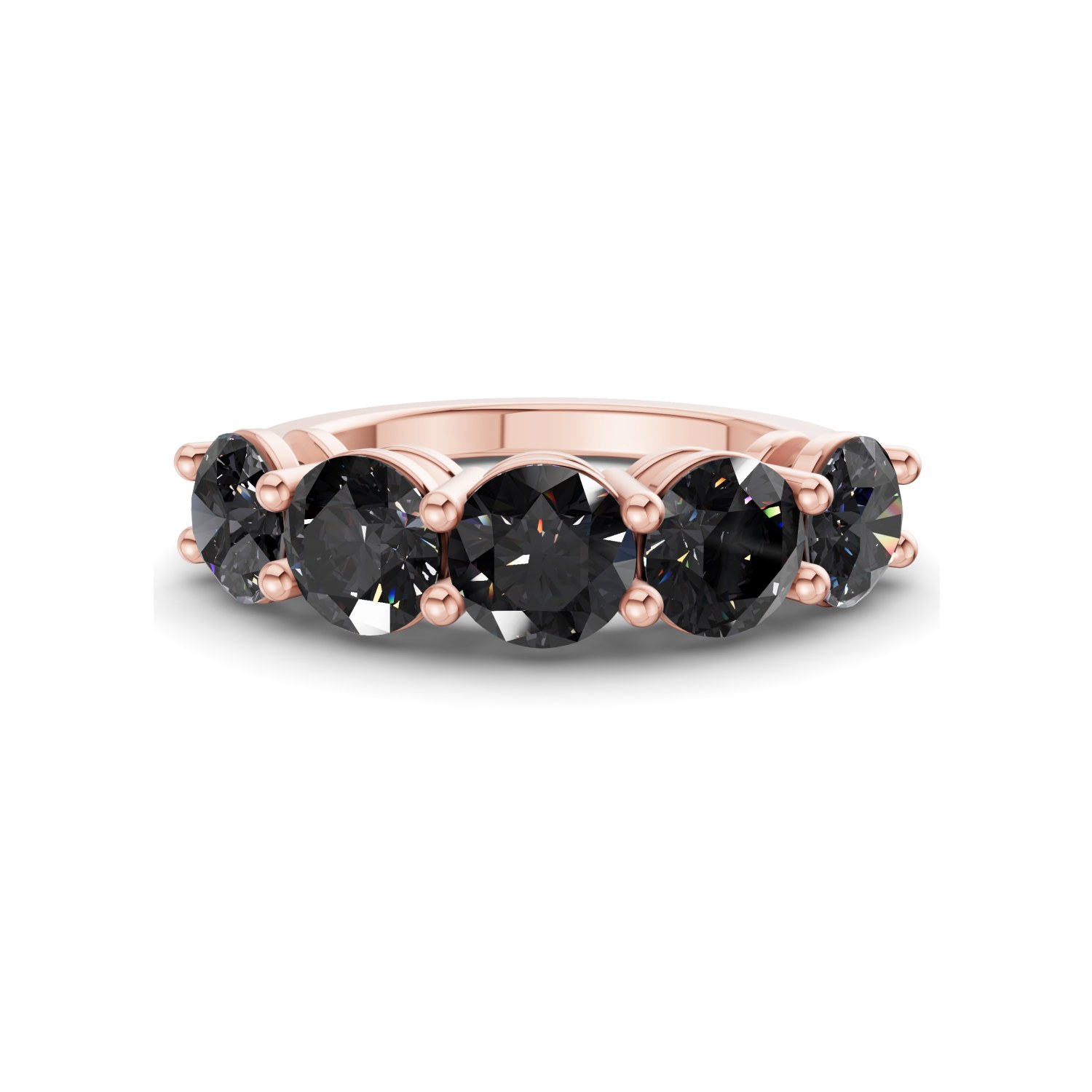 14ct Rose Gold Elowyn Round Lab Diamond Anniversary Band (1/2 Ct. Tw.) front image