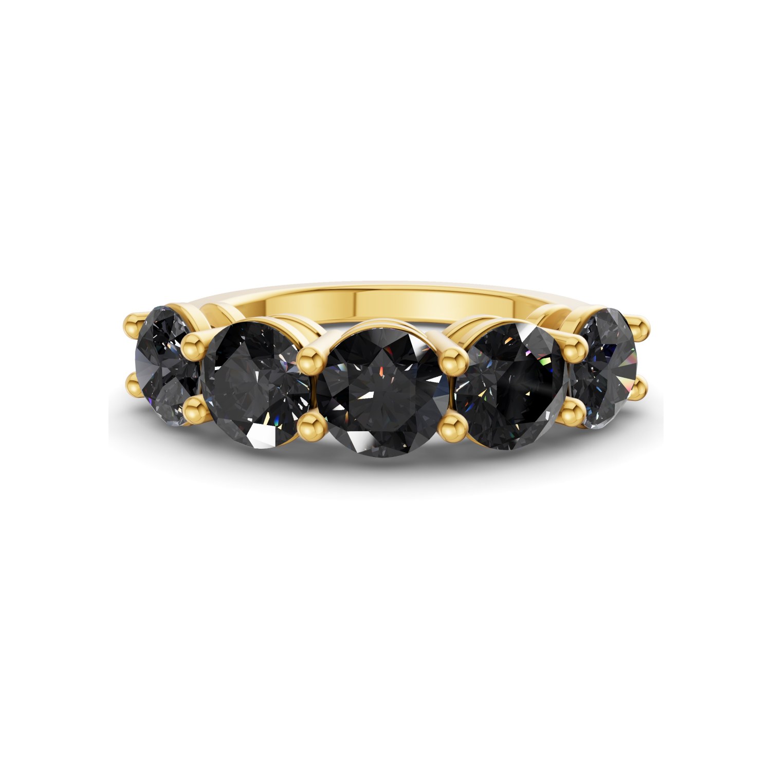 14ct Yellow Gold Elowyn Round Lab Diamond Anniversary Band (1/2 Ct. Tw.) front image