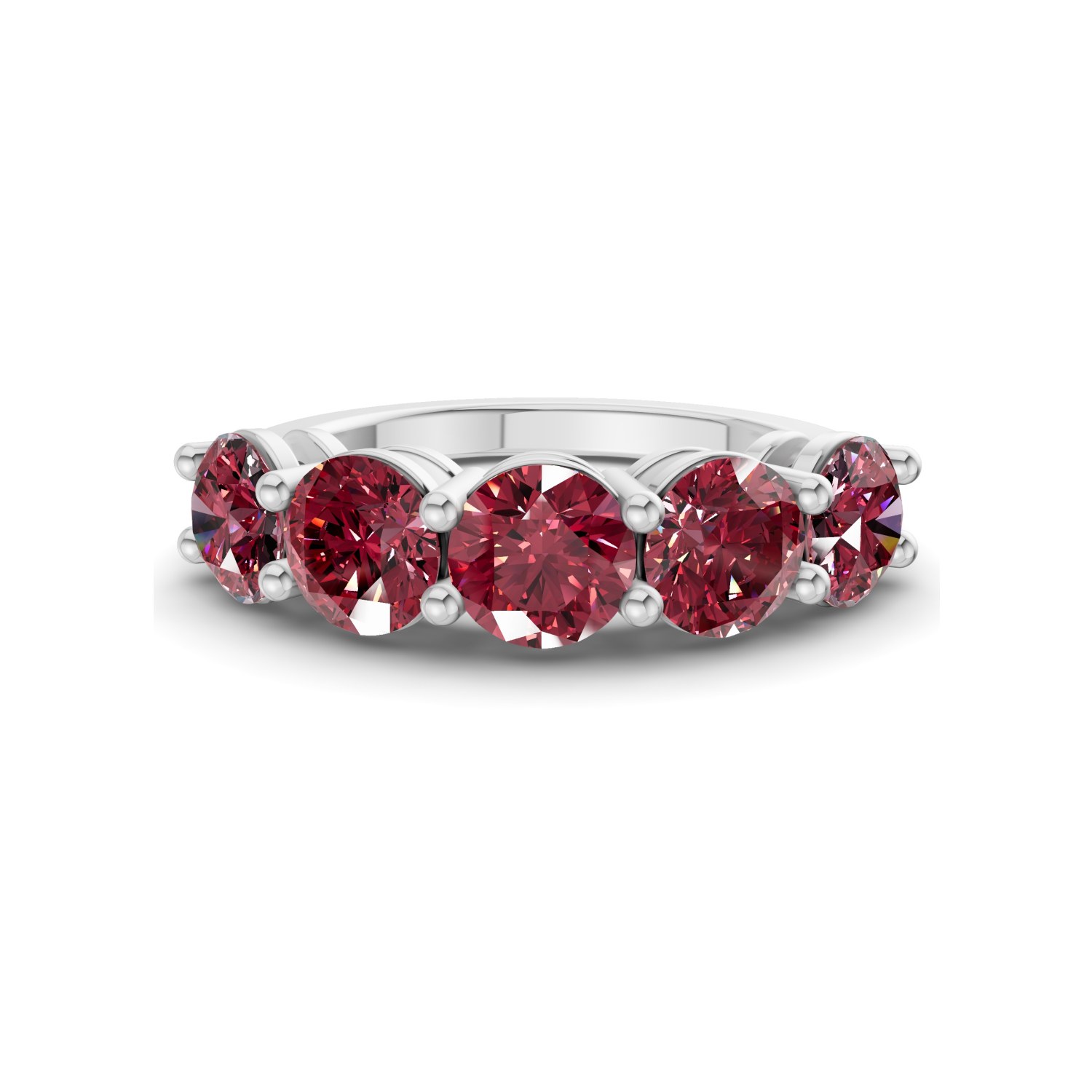 9ct White Gold Elowyn Round Lab Diamond Anniversary Band (1/2 Ct. Tw.) front image