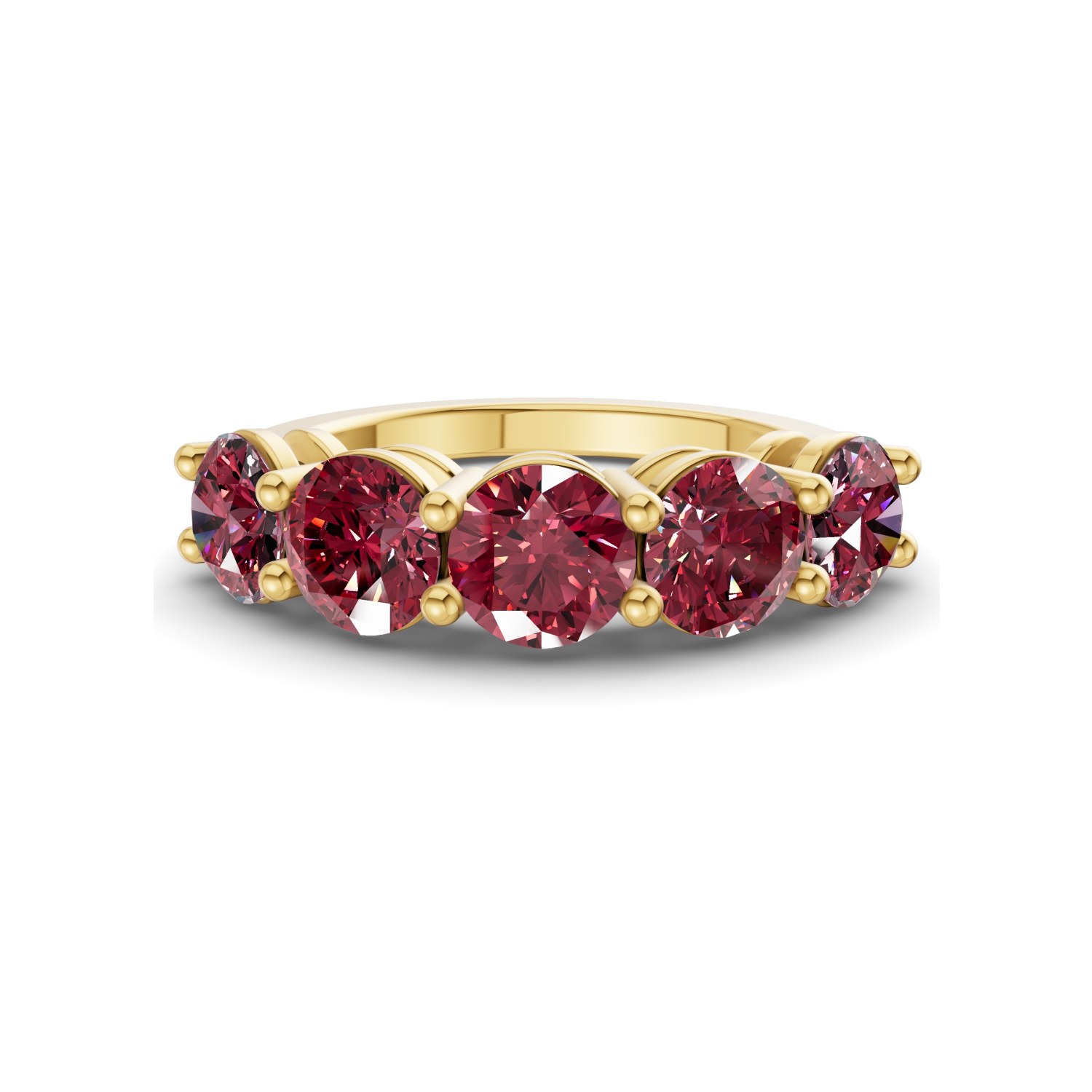 14ct Yellow Gold Elowyn Round Lab Diamond Anniversary Band (1/2 Ct. Tw.) front image