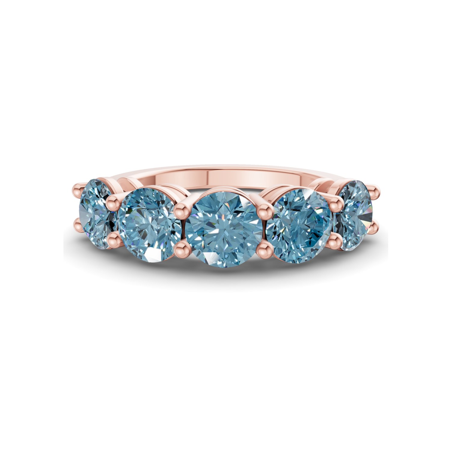 9ct Rose Gold Elowyn Round Lab Diamond Anniversary Band (1/2 Ct. Tw.) front image