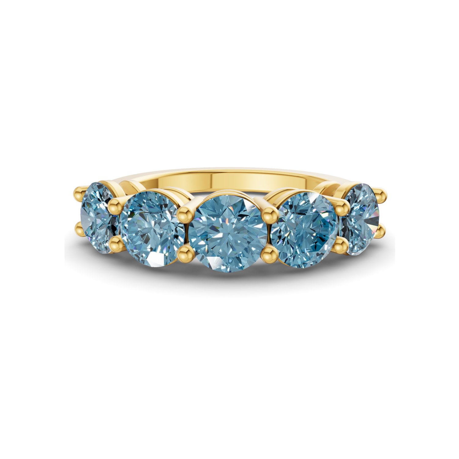 14ct Yellow Gold Elowyn Round Lab Diamond Anniversary Band (1/2 Ct. Tw.) front image