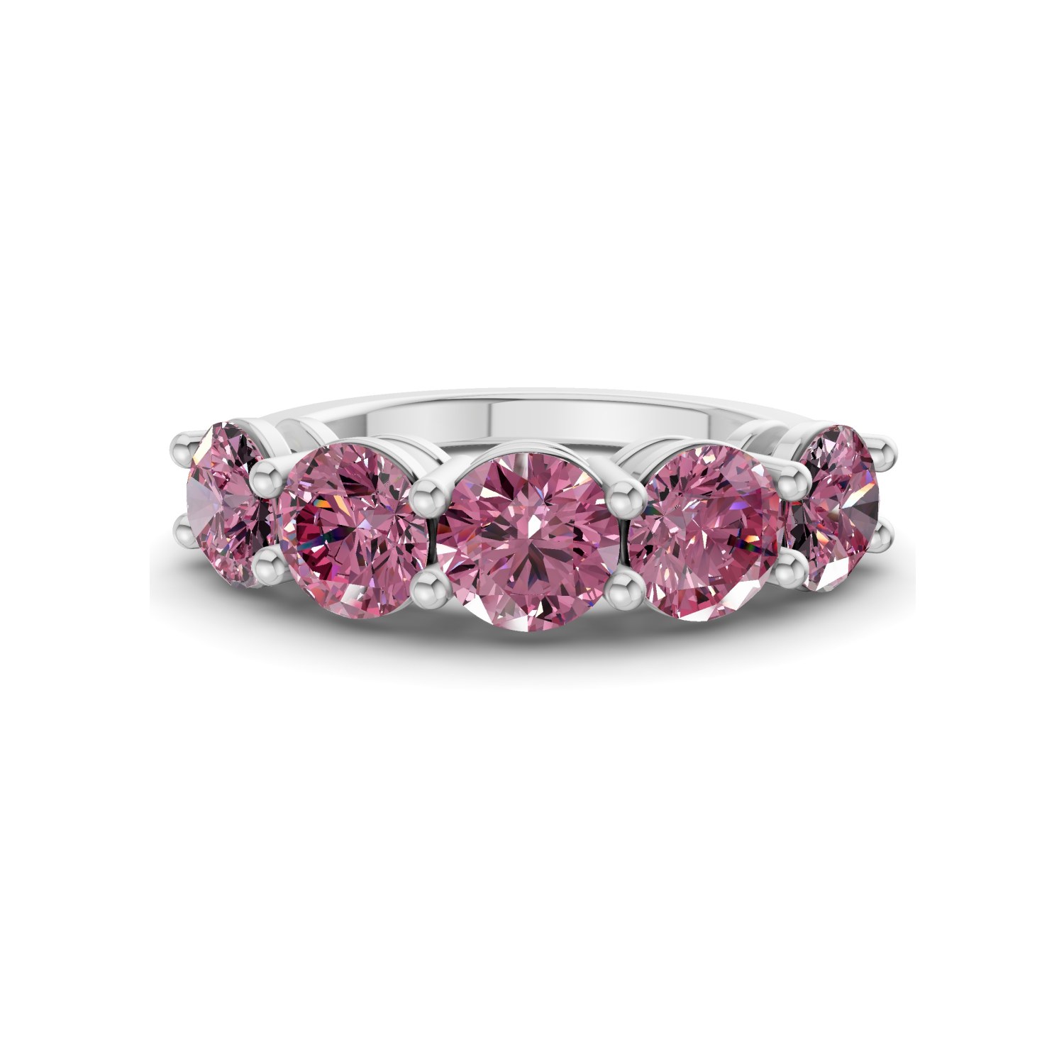 9ct White Gold Elowyn Round Lab Diamond Anniversary Band (1/2 Ct. Tw.) front image
