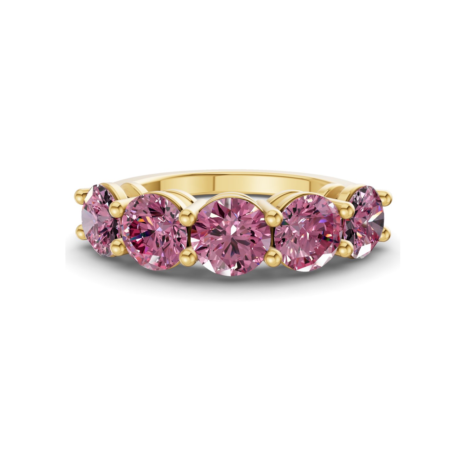 14ct Yellow Gold Elowyn Round Lab Diamond Anniversary Band (1/2 Ct. Tw.) front image