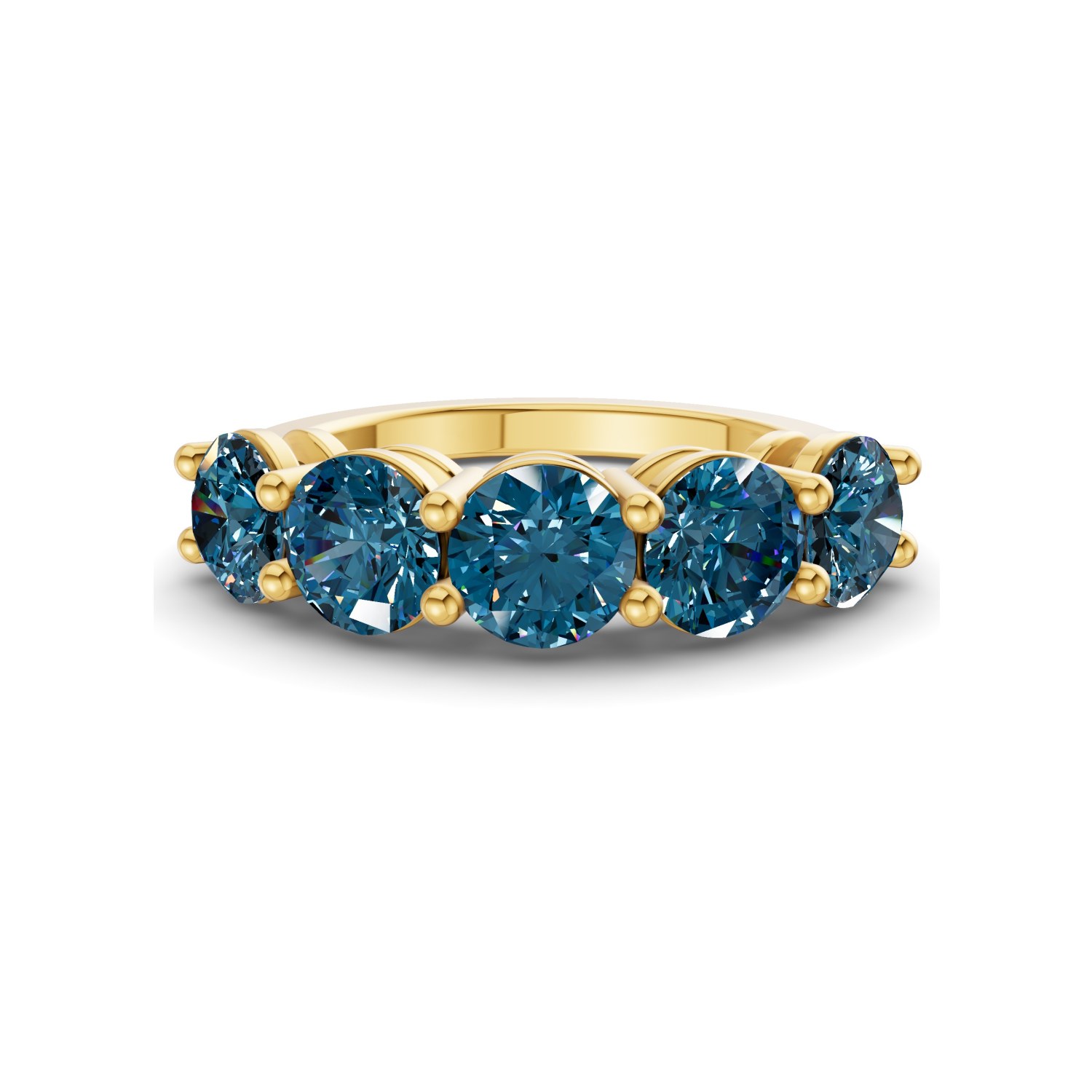 14ct Yellow Gold Elowyn Round Lab Diamond Anniversary Band (1/2 Ct. Tw.) front image