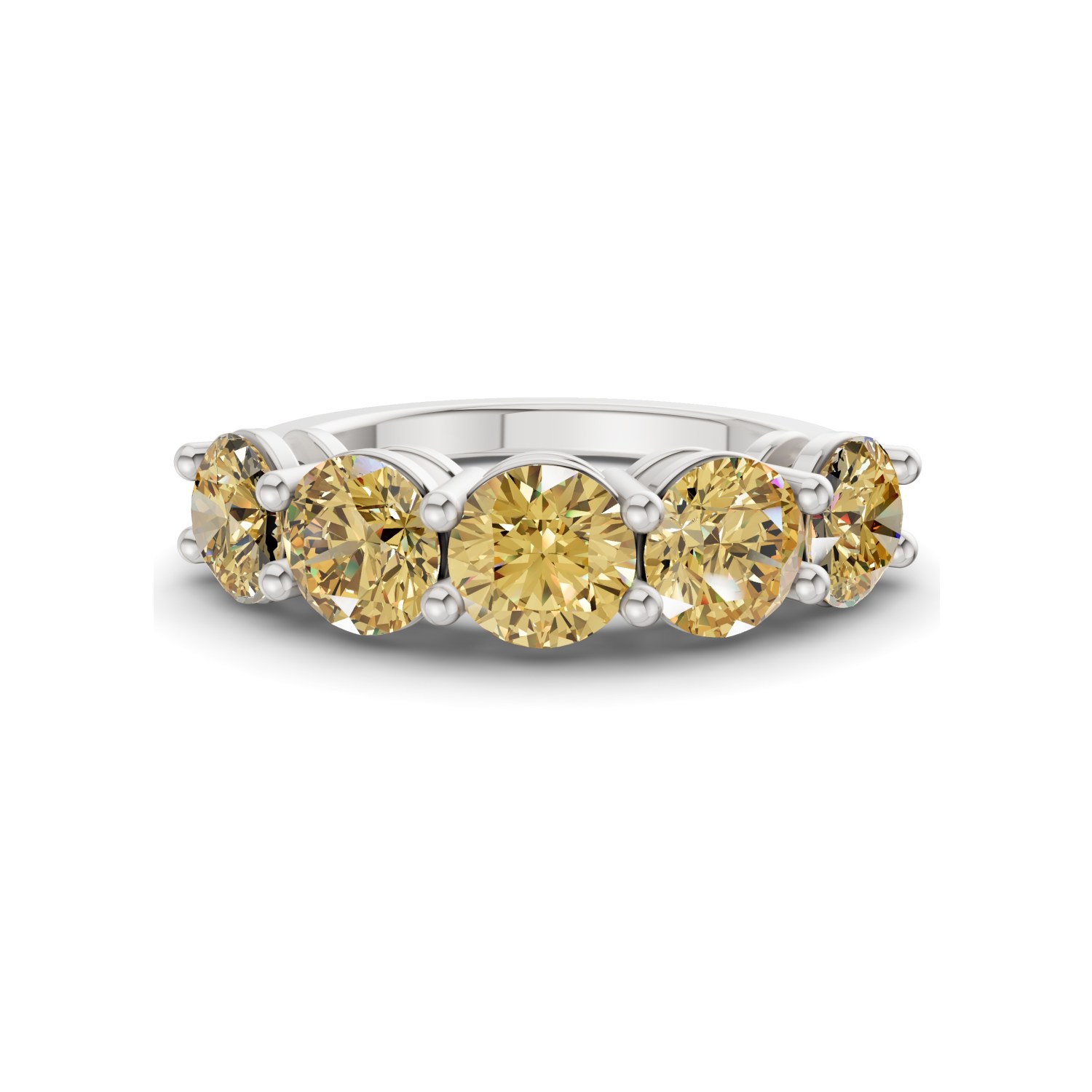 9ct White Gold Elowyn Round Lab Diamond Anniversary Band (1/2 Ct. Tw.) front image