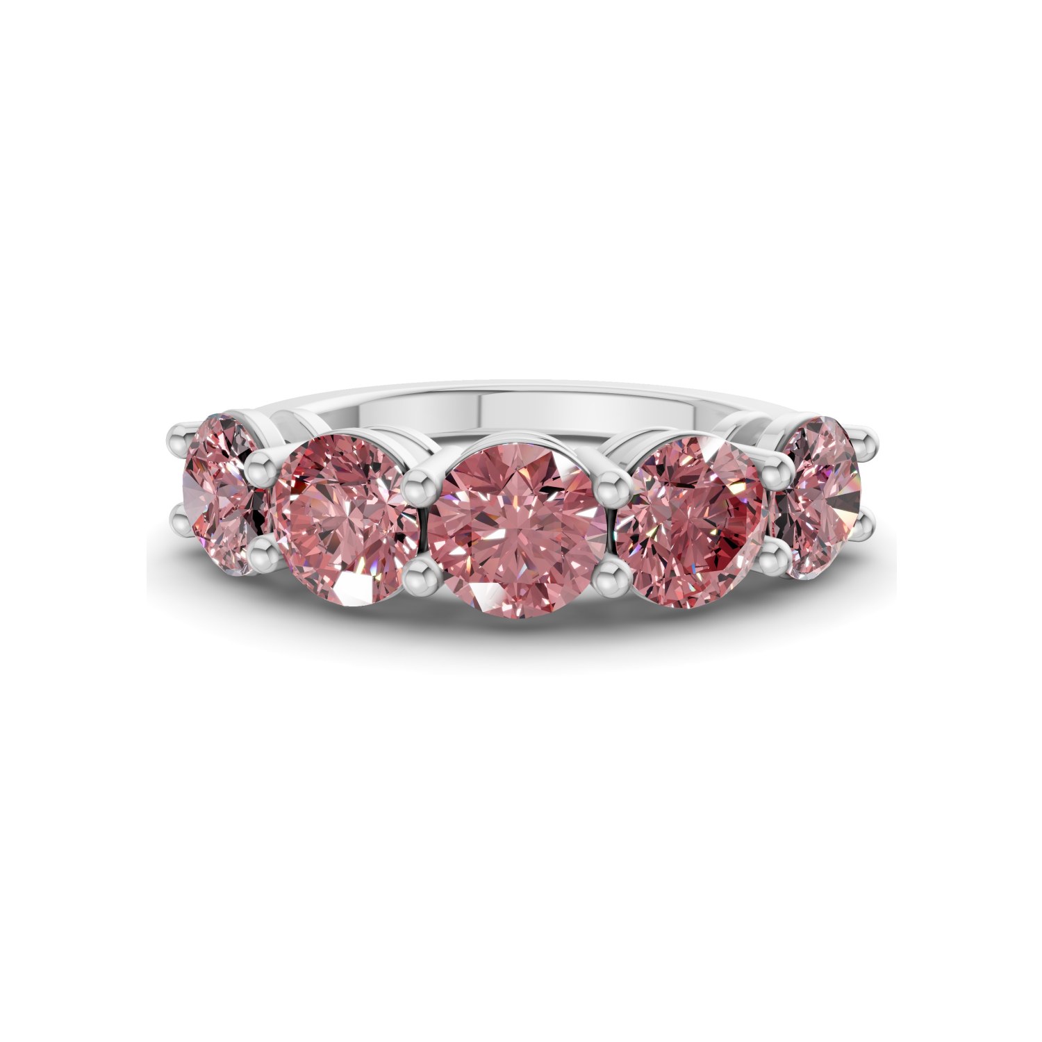 9ct White Gold Elowyn Round Lab Diamond Anniversary Band (1/2 Ct. Tw.) front image