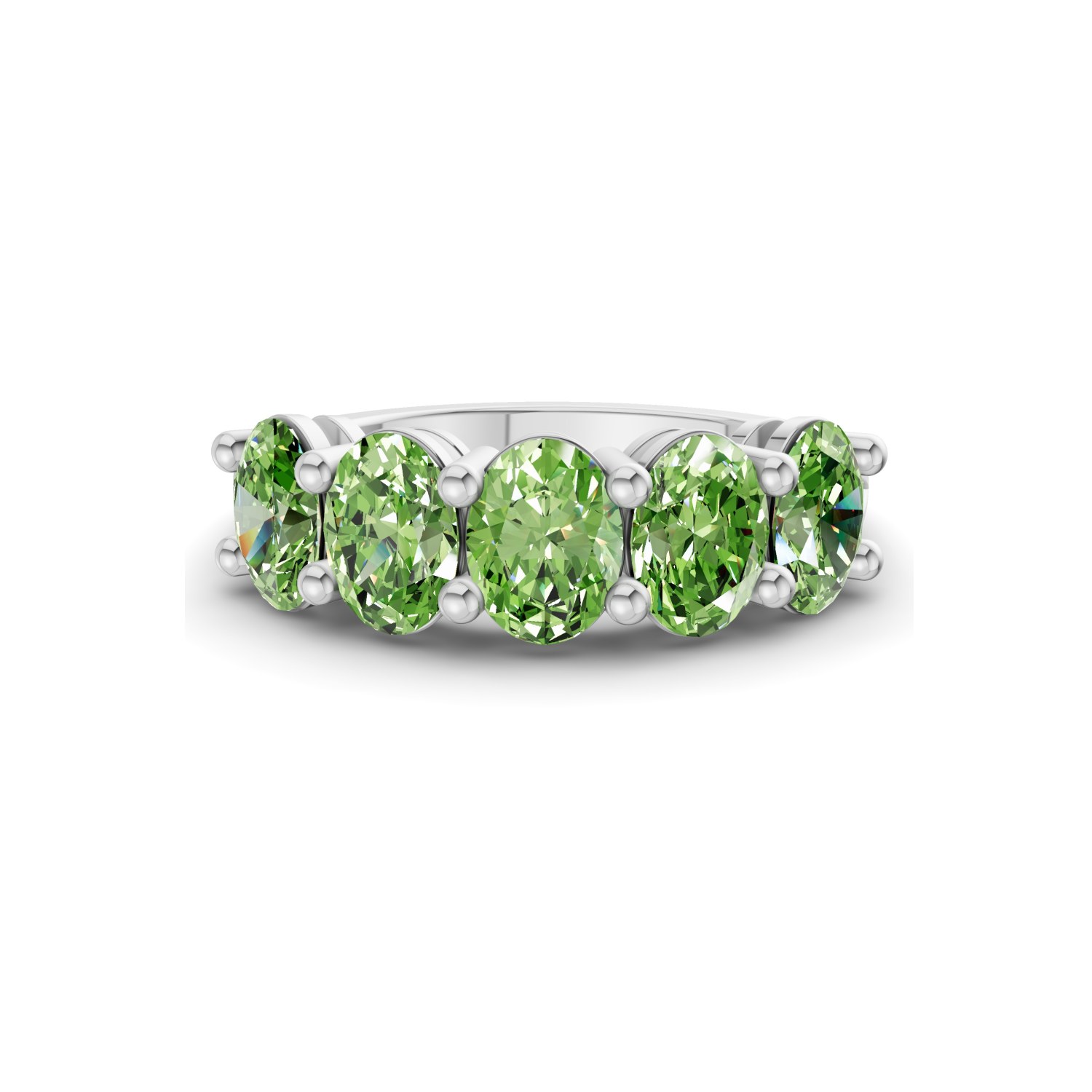 14kt White Gold Portia Oval Lab Diamond Anniversary Band (2 Ct. Tw.) front image