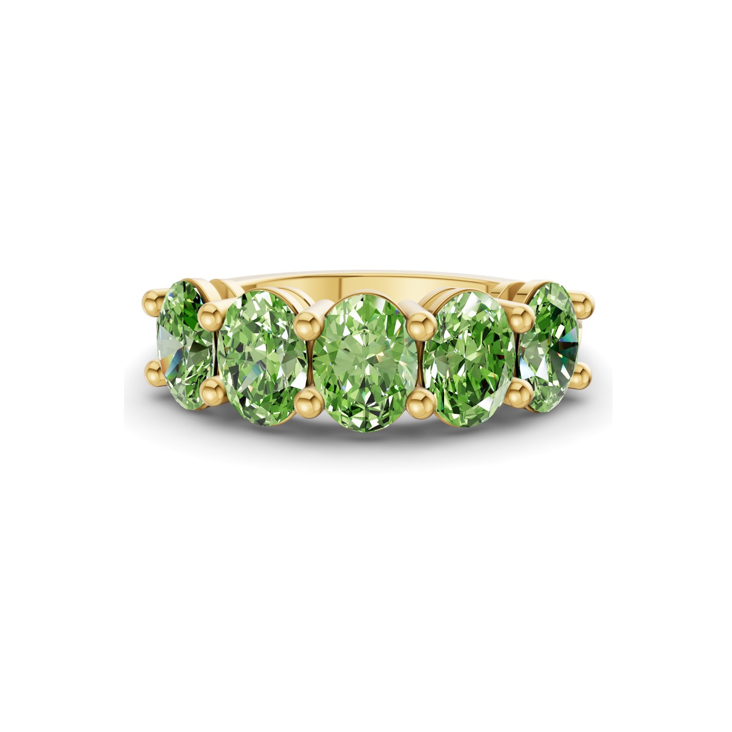 10kt Yellow Gold Portia Oval Lab Diamond Anniversary Band (2 Ct. Tw.) front image