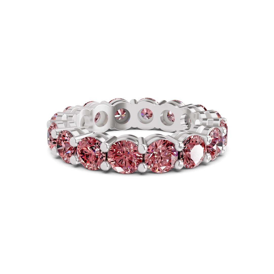 Platinum Elysia Round Lab Diamond Eternity Ring (4 Ct. Tw.) front image