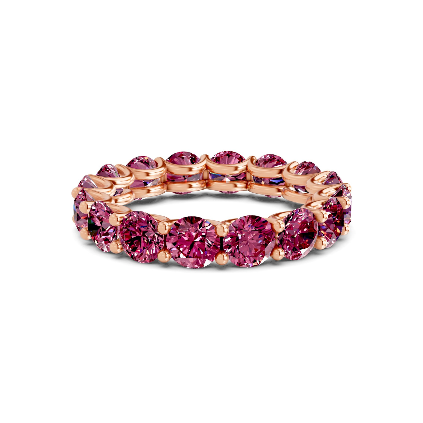 14kt Rose Gold Neveah Round Lab Diamond Eternity Ring (5 Ct. Tw.) front image