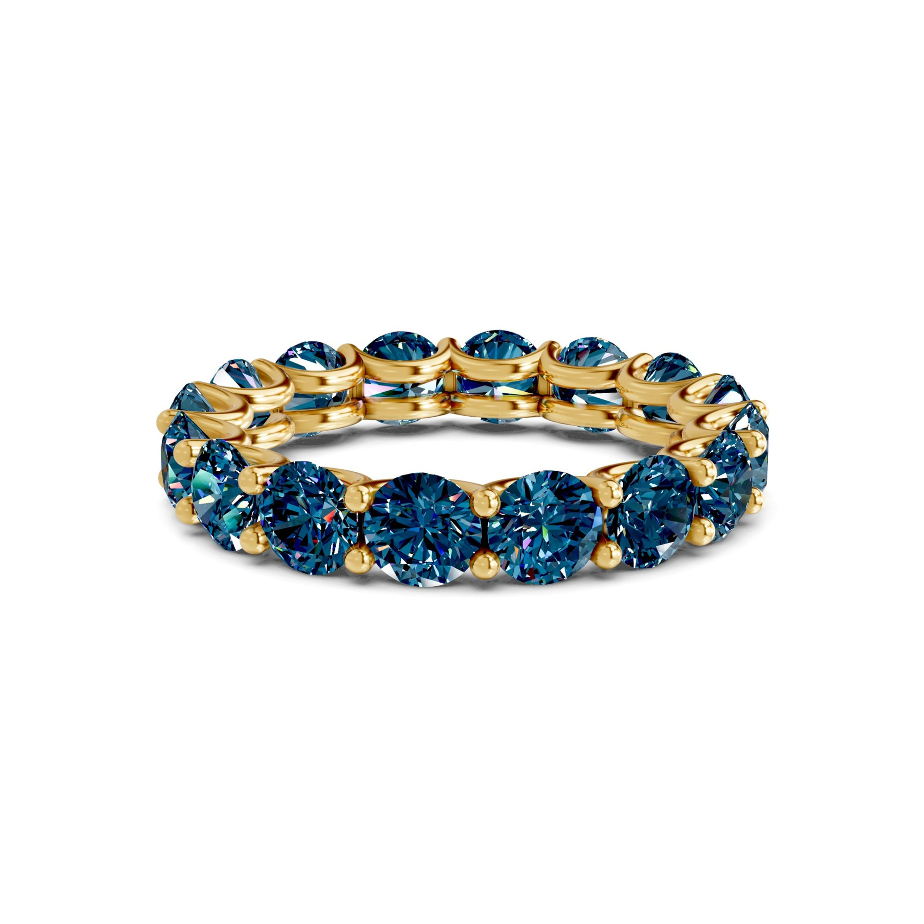 10kt Yellow Gold Neveah Round Lab Diamond Eternity Ring (6 Ct. Tw.) front image