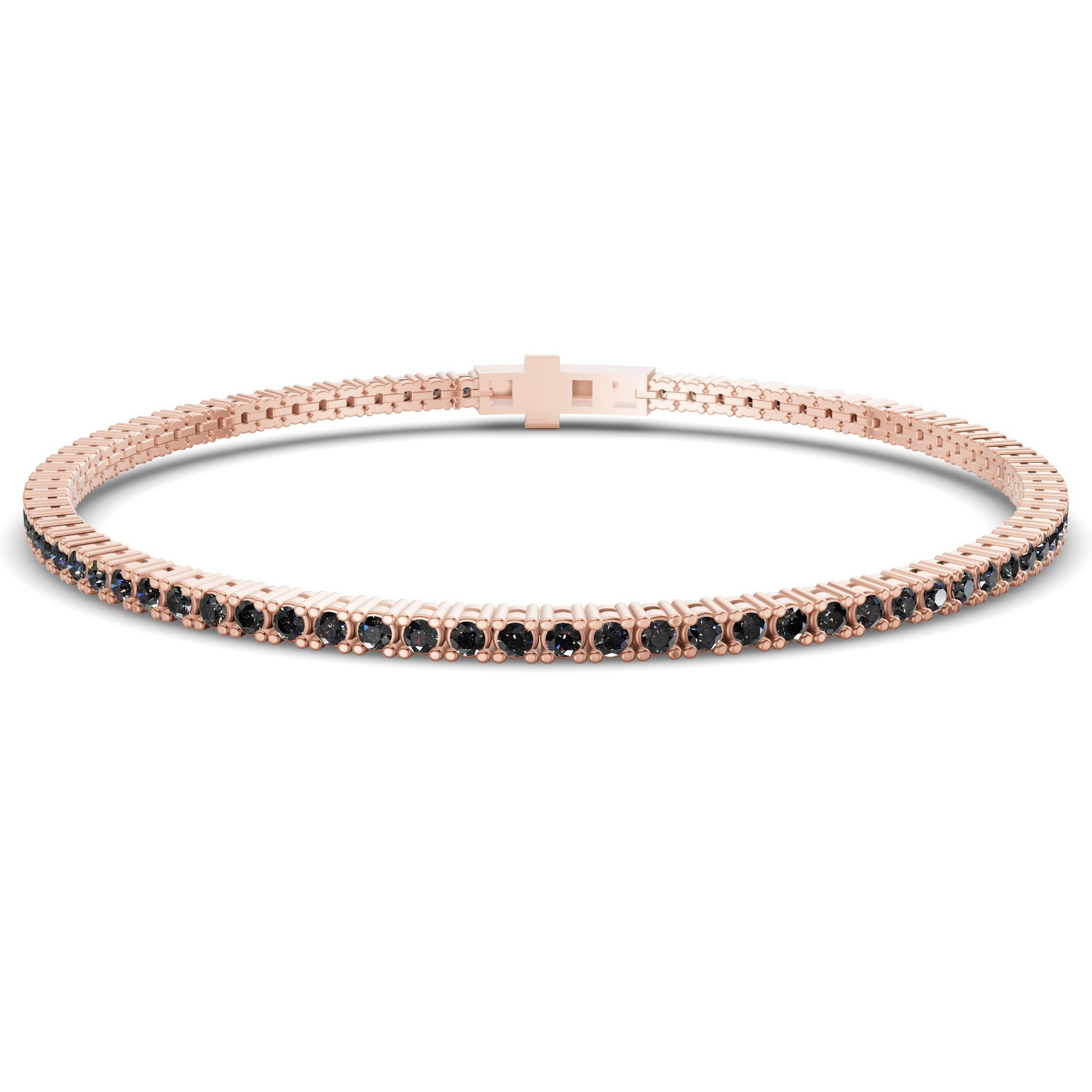 14kt Rose Gold Darcy Round Lab Diamond Tennis Bracelet (2 Ct. Tw.) front image