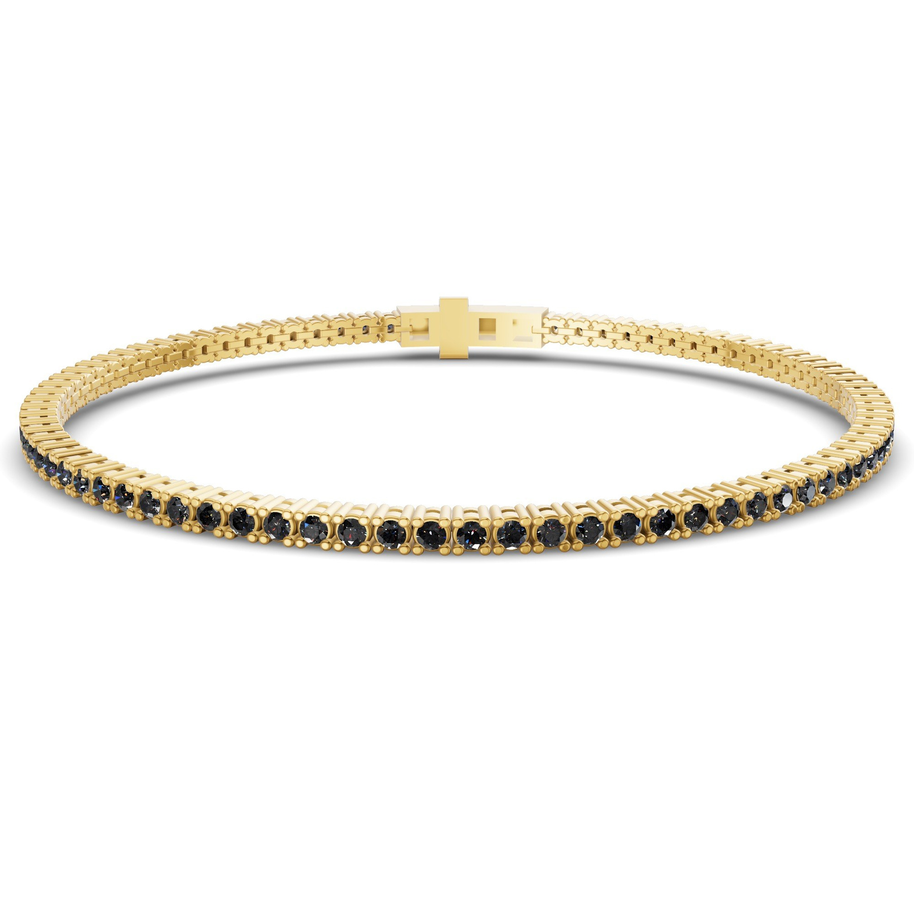 10kt Yellow Gold Darcy Round Lab Diamond Tennis Bracelet (2 Ct. Tw.) front image