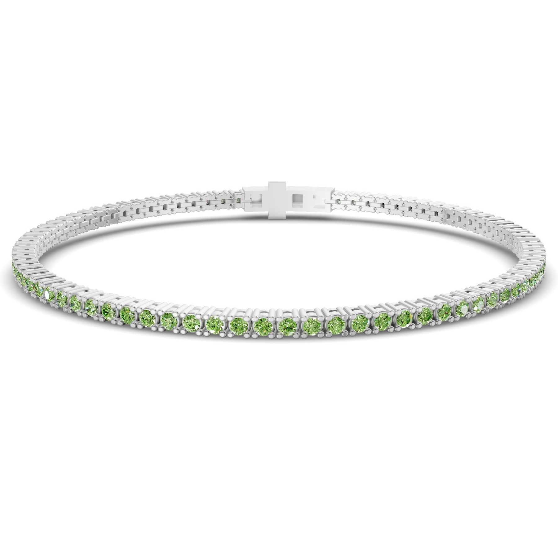 Platinum Darcy Round Lab Diamond Tennis Bracelet (2 Ct. Tw.) front image