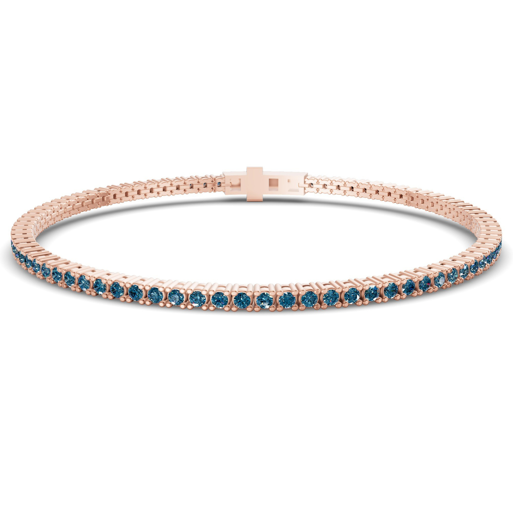 14kt Rose Gold Darcy Round Lab Diamond Tennis Bracelet (2 Ct. Tw.) front image