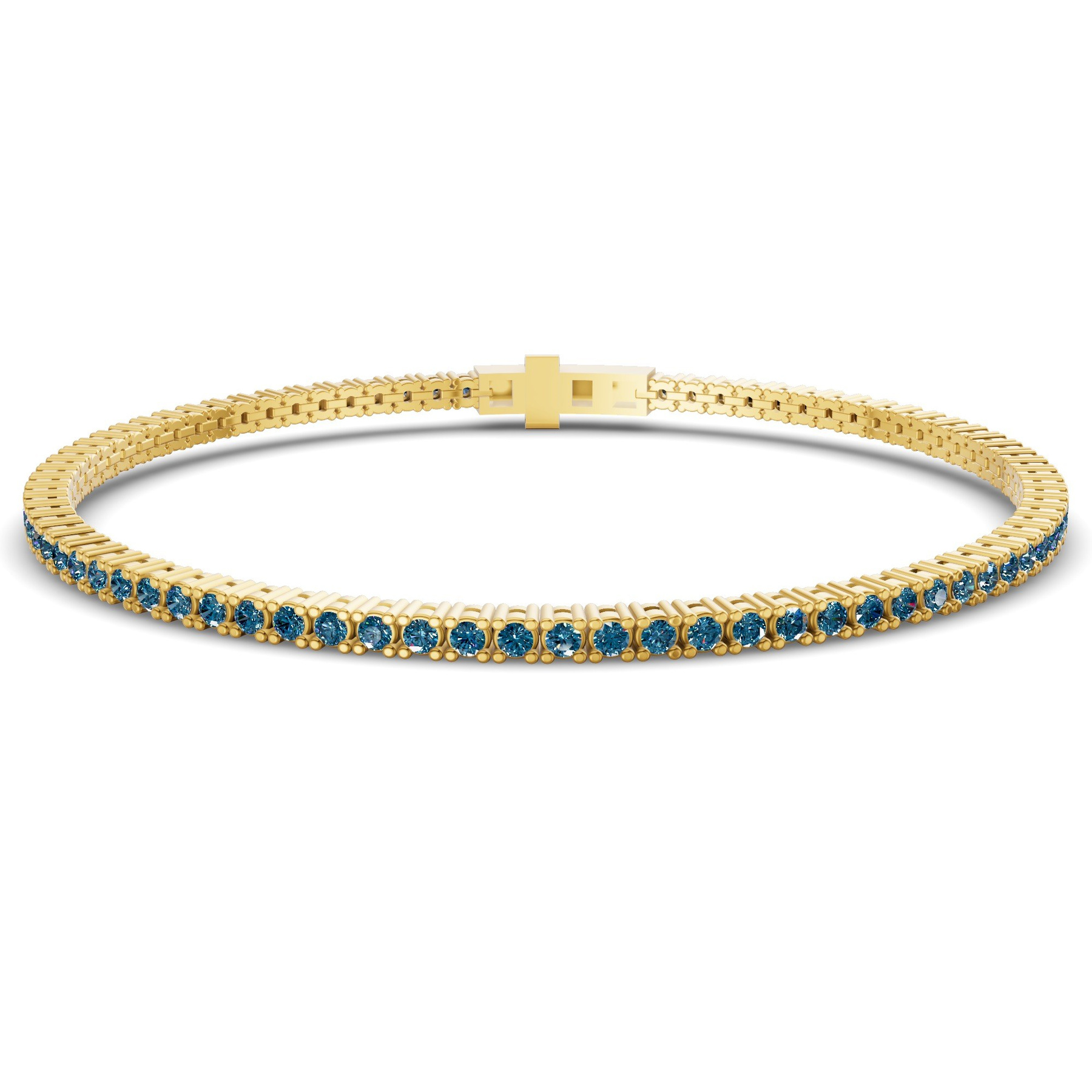 10kt Yellow Gold Darcy Round Lab Diamond Tennis Bracelet (2 Ct. Tw.) front image