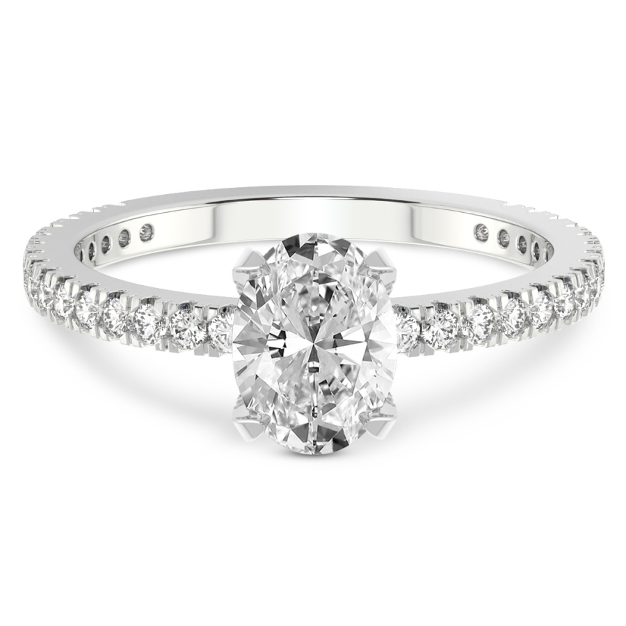 Platinum Kylie Eternity Lab Diamond Ring front image