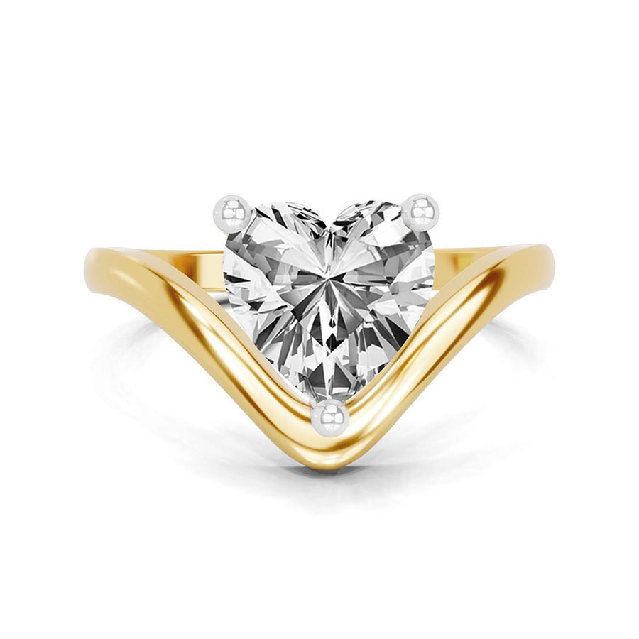10kt Yellow Gold Eden Crest Lab Diamond Ring front image