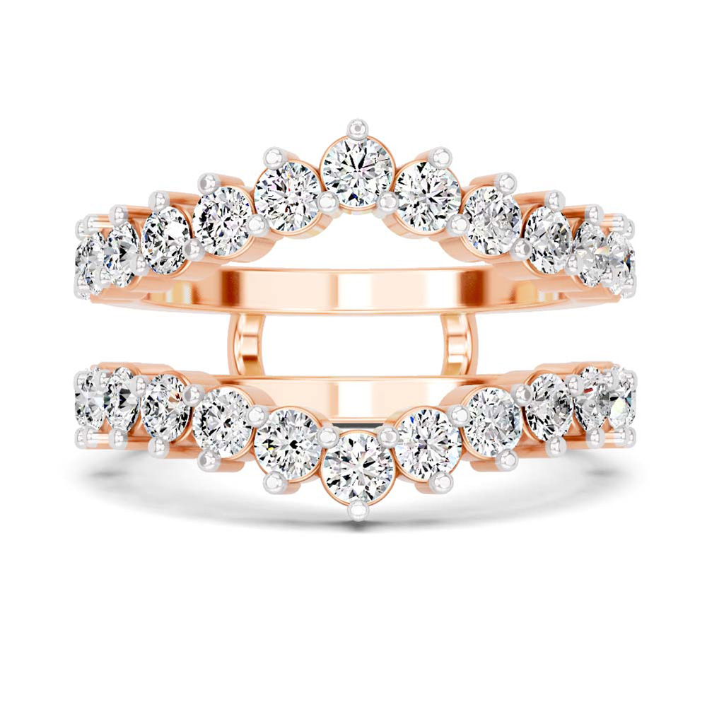 18kt Rose Gold Aube Guard Ring (1 3/4 Ct. Tw.) front image