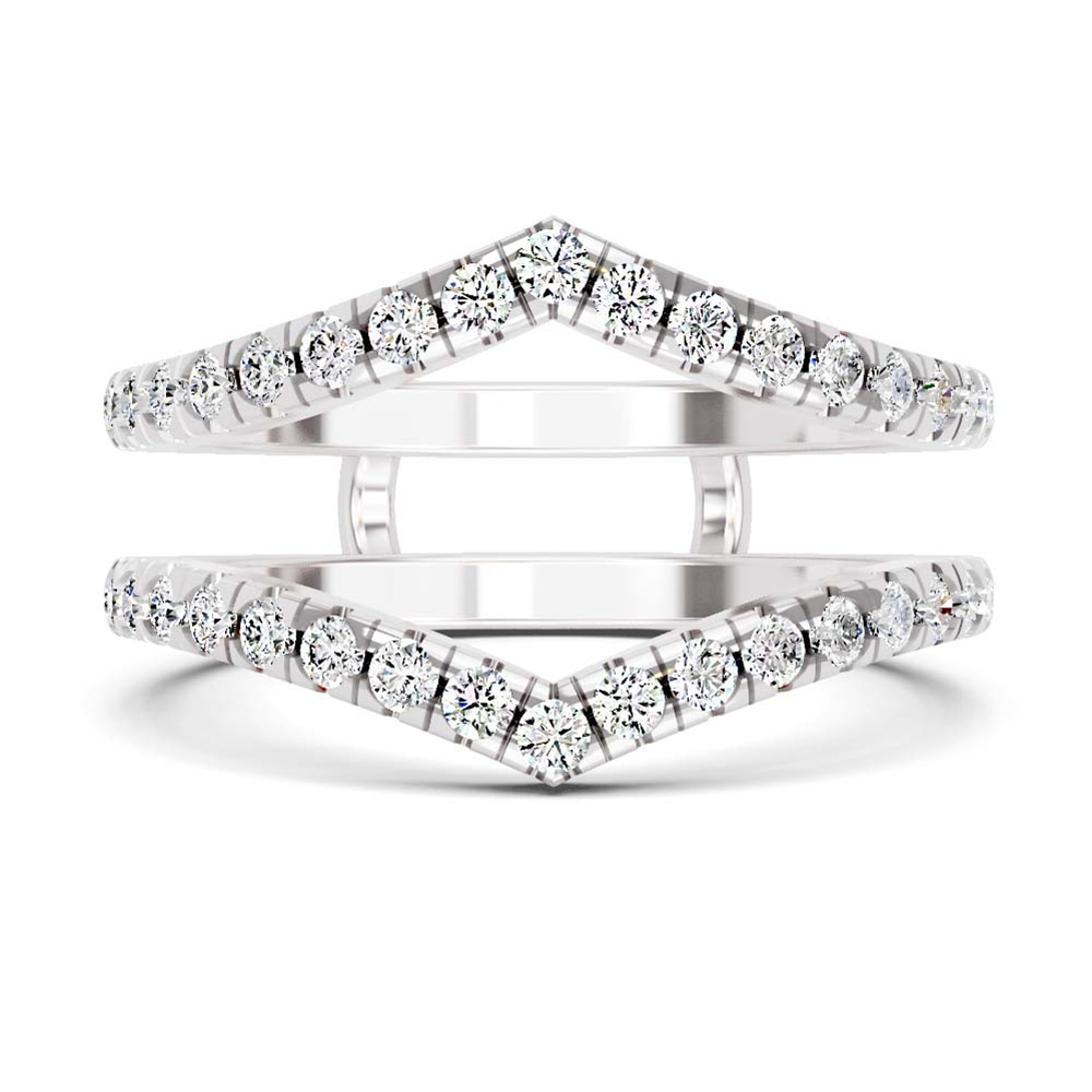 Platinum Mirea Guard Ring (5/8 Ct. Tw.) front image