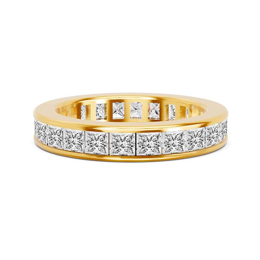 14kt Yellow Gold Channel Set Princess Lab Diamond Eternity Ring (2 Ct. Tw.) front image