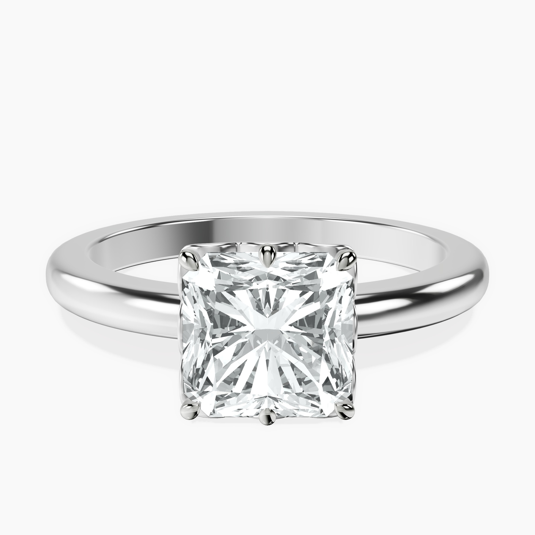 14ct White Gold Malissa Solitaire Lab Diamond Ring front image