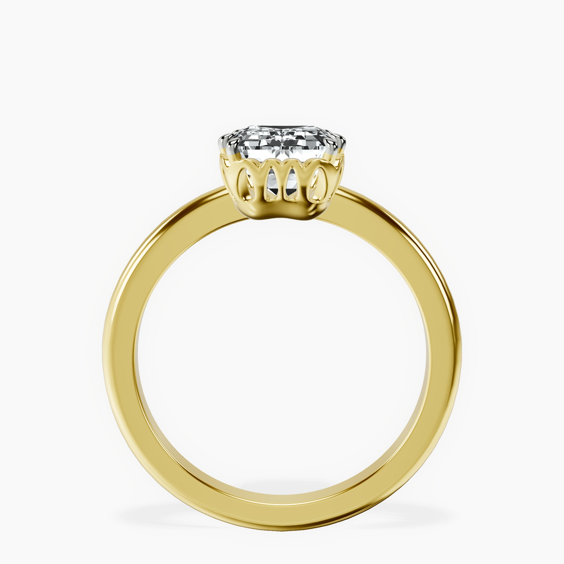 10kt Yellow Gold Malissa Solitaire Lab Diamond Ring side right image one