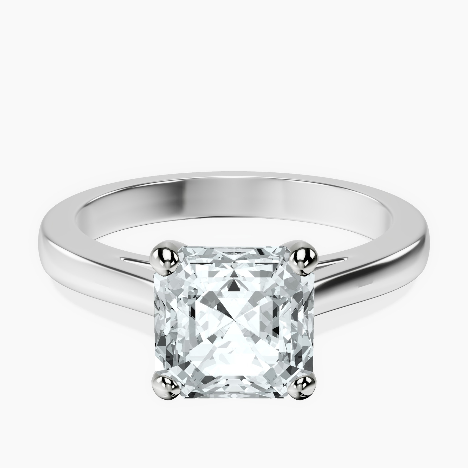 Platinum Teagan Solitaire 2mm Lab Diamond Ring front image