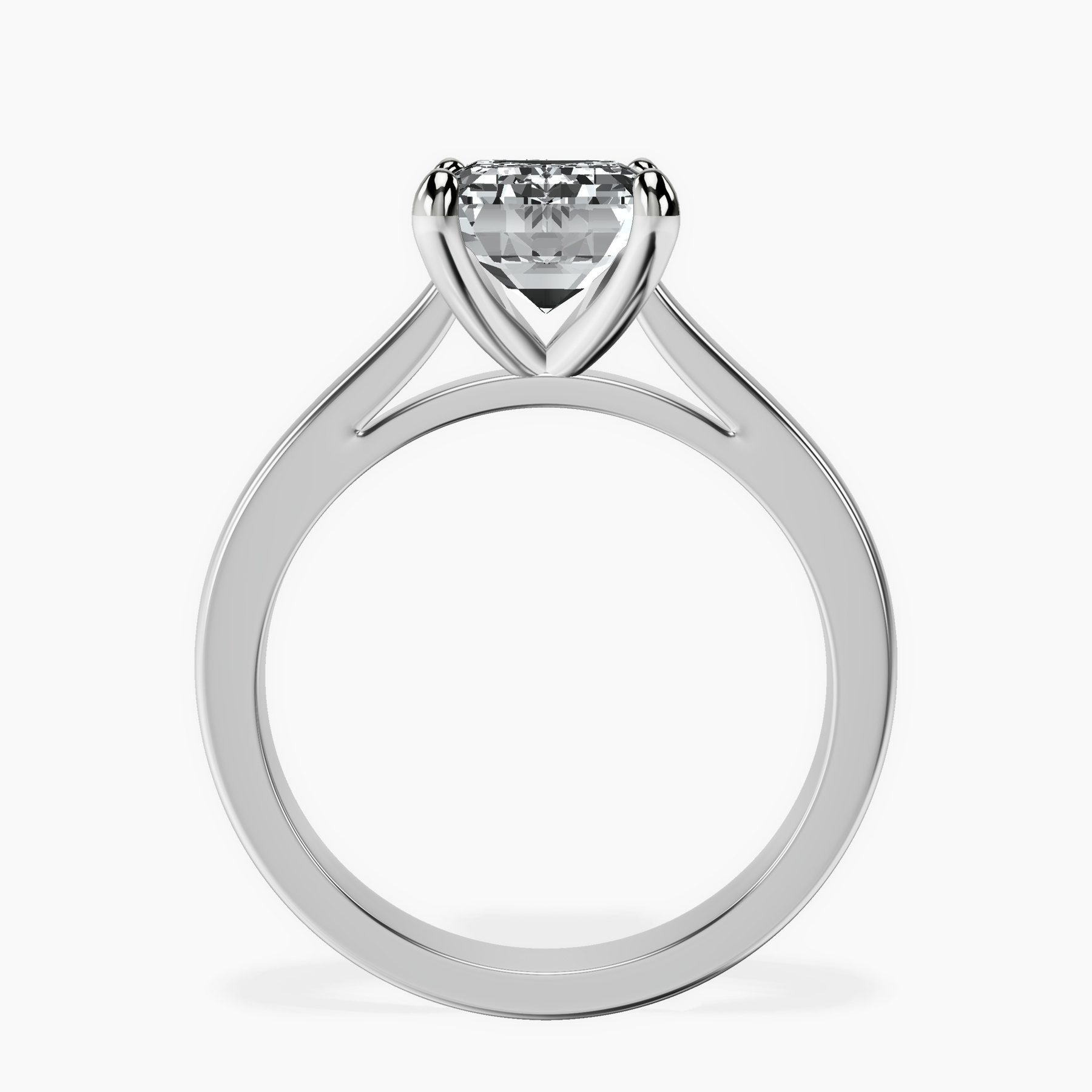 10kt White Gold Teagan Solitaire 2mm Lab Diamond Ring side right image one