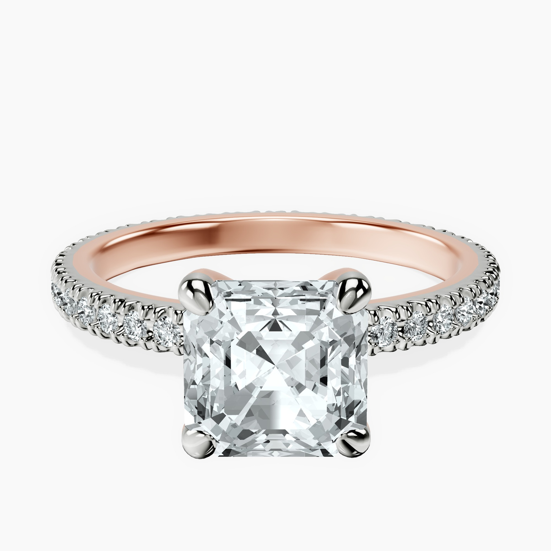 14kt Rose Gold Claire Full Eternity Lab Diamond Ring front image