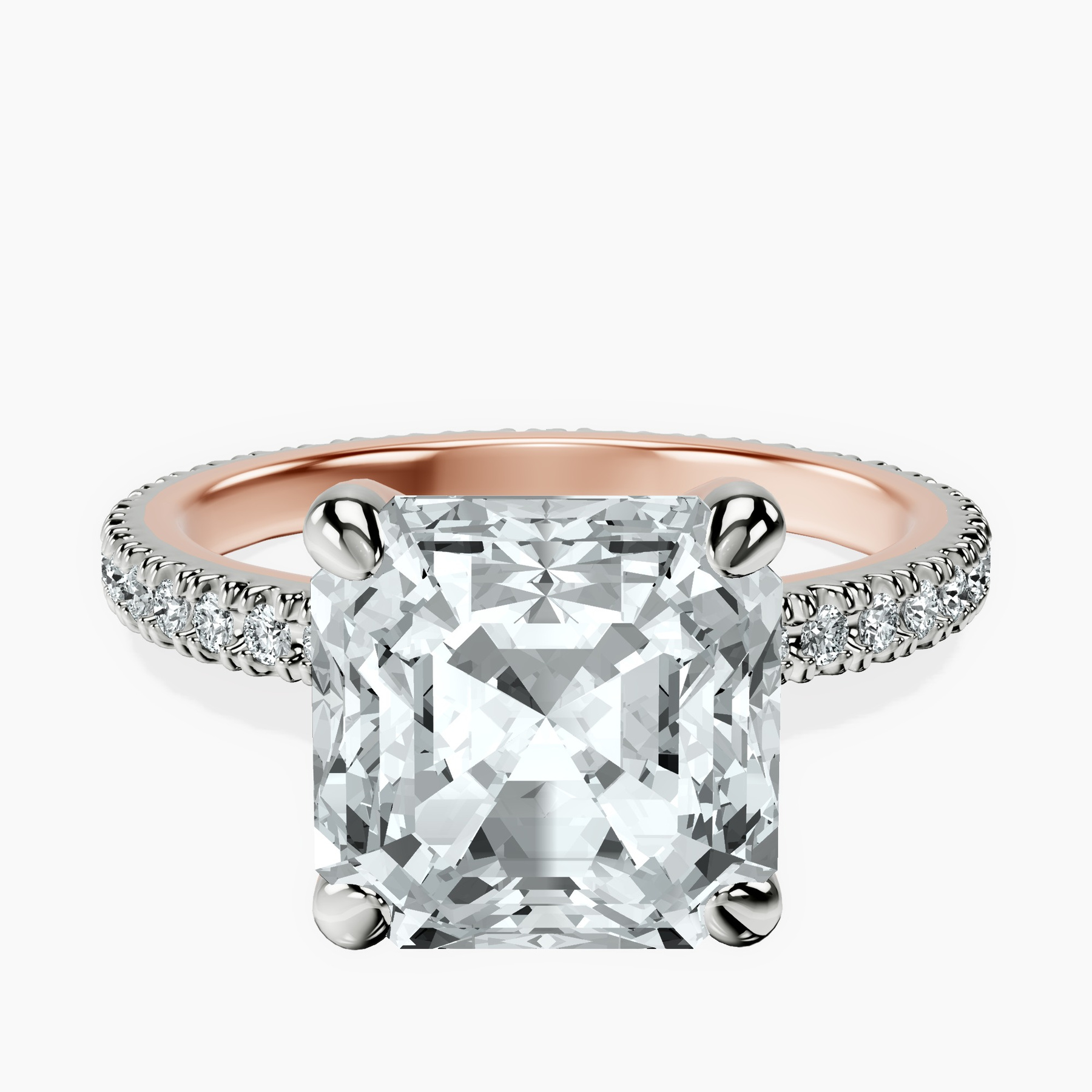 18kt Rose Gold Claire Full Eternity Lab Diamond Ring front image