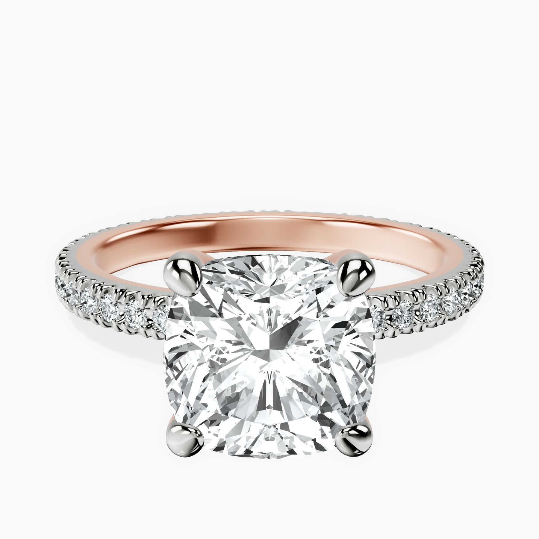 18kt Rose Gold Claire Full Eternity Lab Diamond Ring front image
