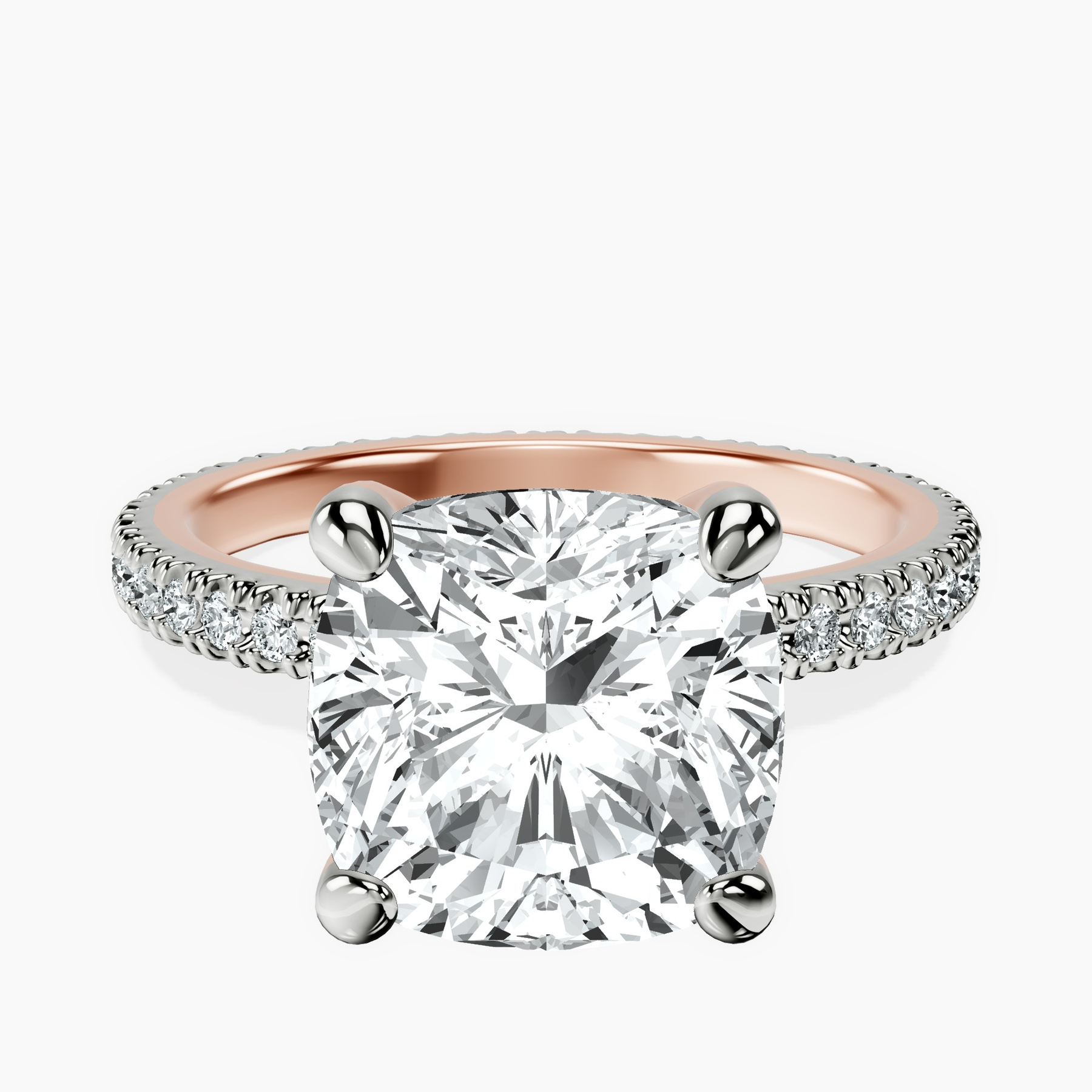 18kt Rose Gold Claire Full Eternity Lab Diamond Ring front image