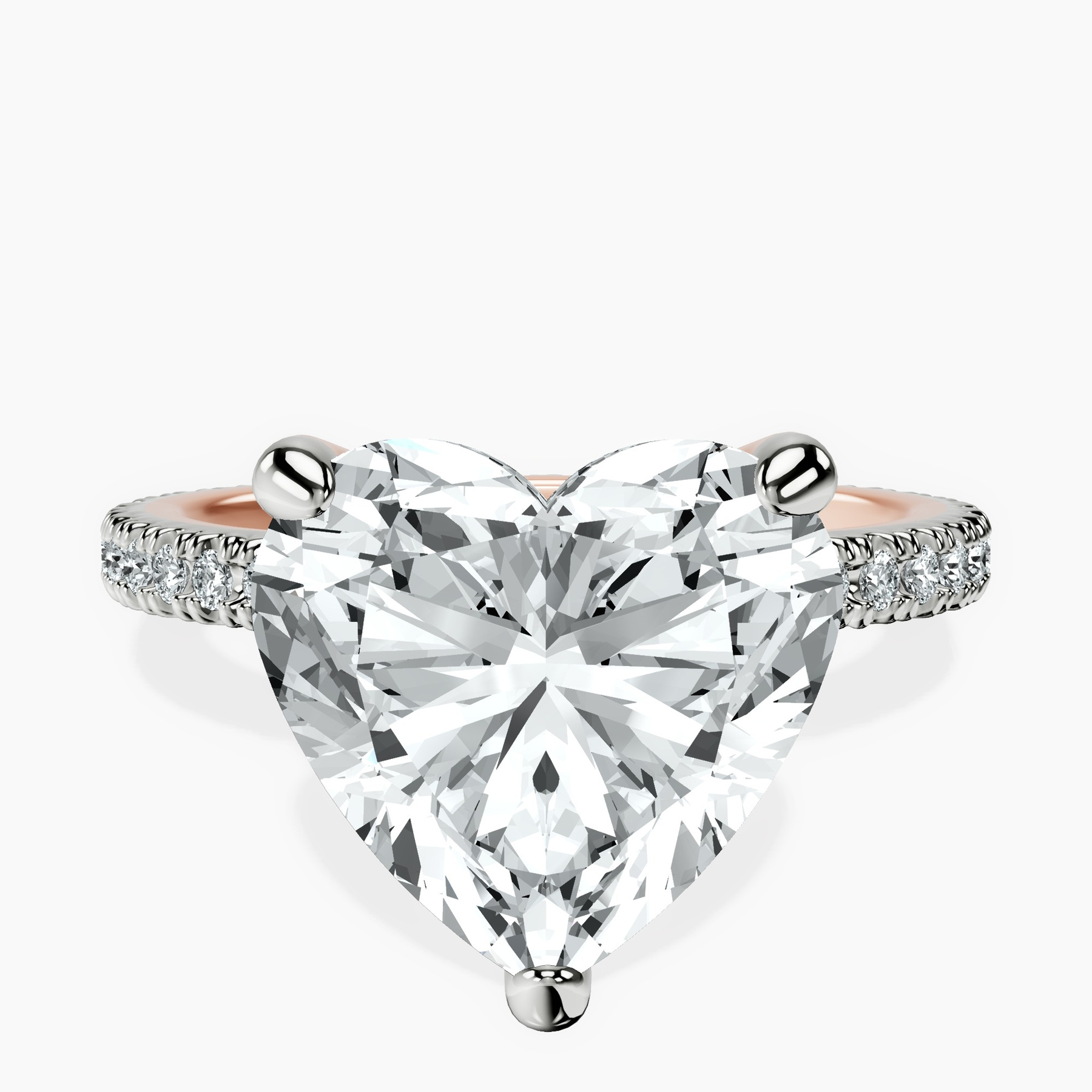 18kt Rose Gold Claire Full Eternity Lab Diamond Ring front image