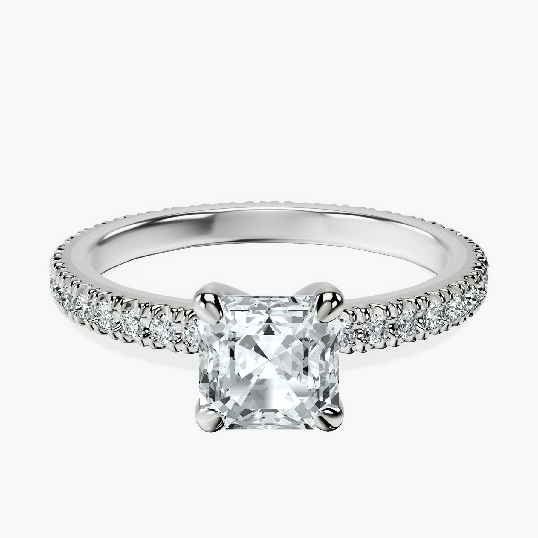 14kt White Gold Claire Full Eternity Lab Diamond Ring front image