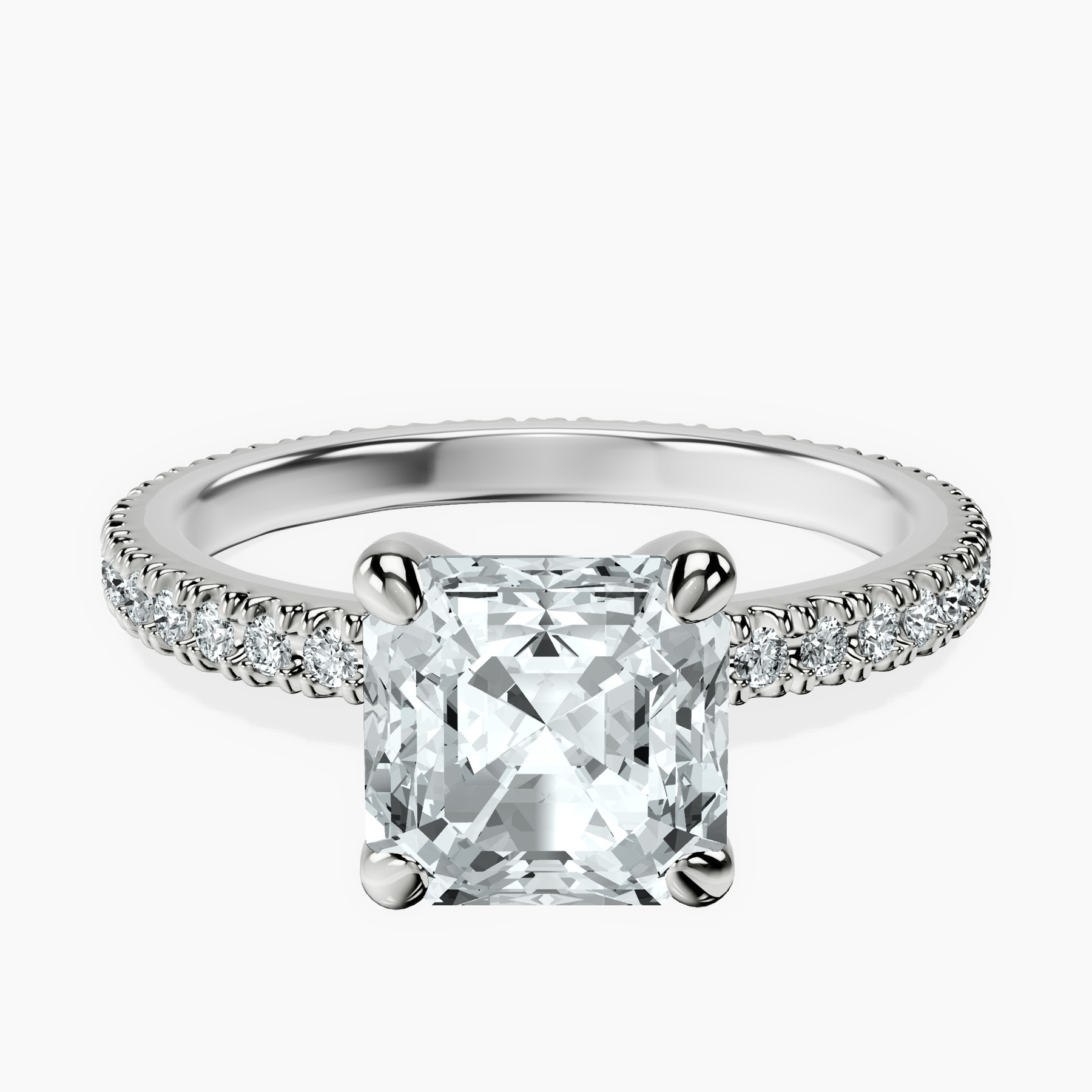 18kt White Gold Claire Full Eternity Lab Diamond Ring front image