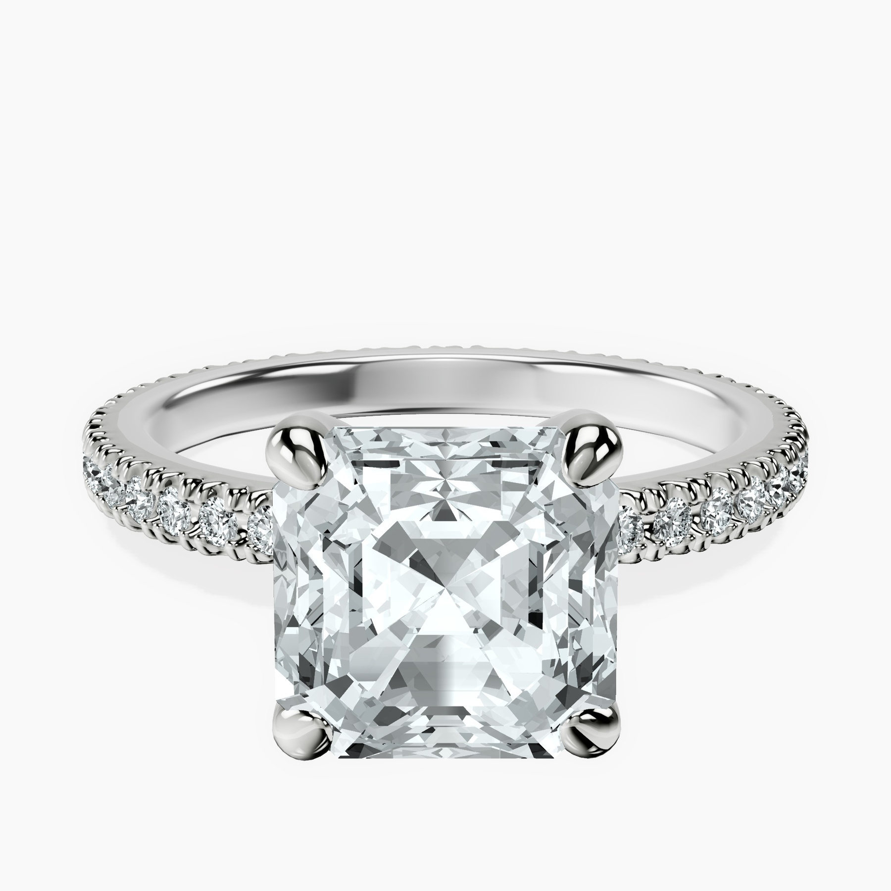 Platinum Claire Full Eternity Lab Diamond Ring front image