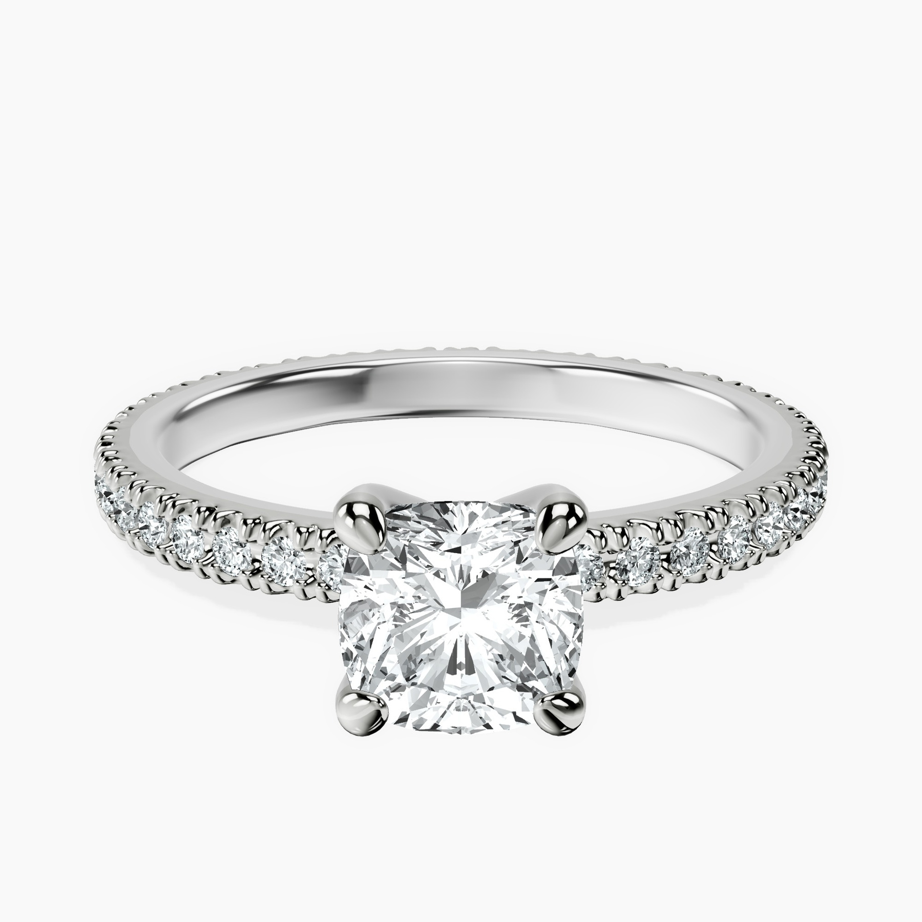 14kt White Gold Claire Full Eternity Lab Diamond Ring front image
