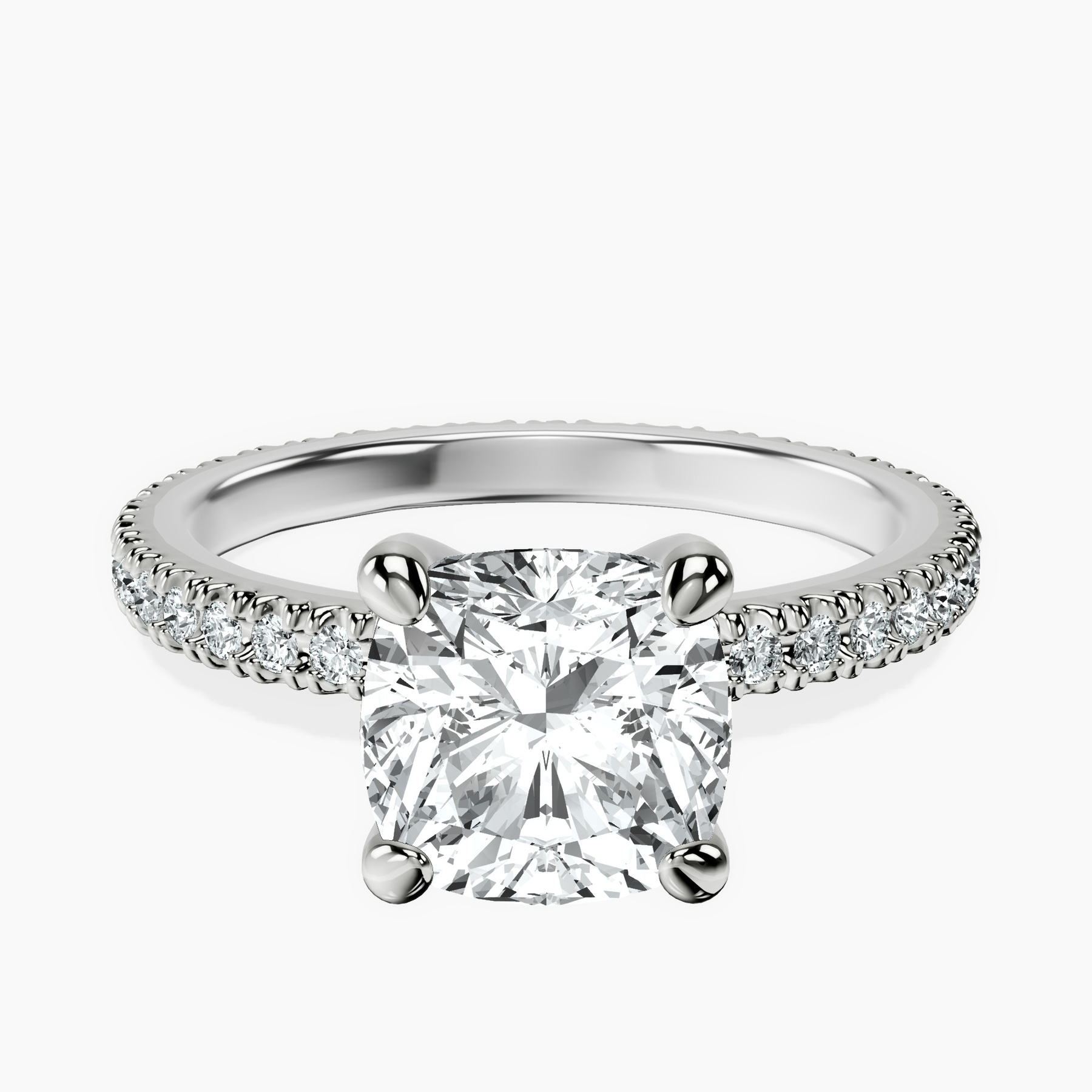 14kt White Gold Claire Full Eternity Lab Diamond Ring front image