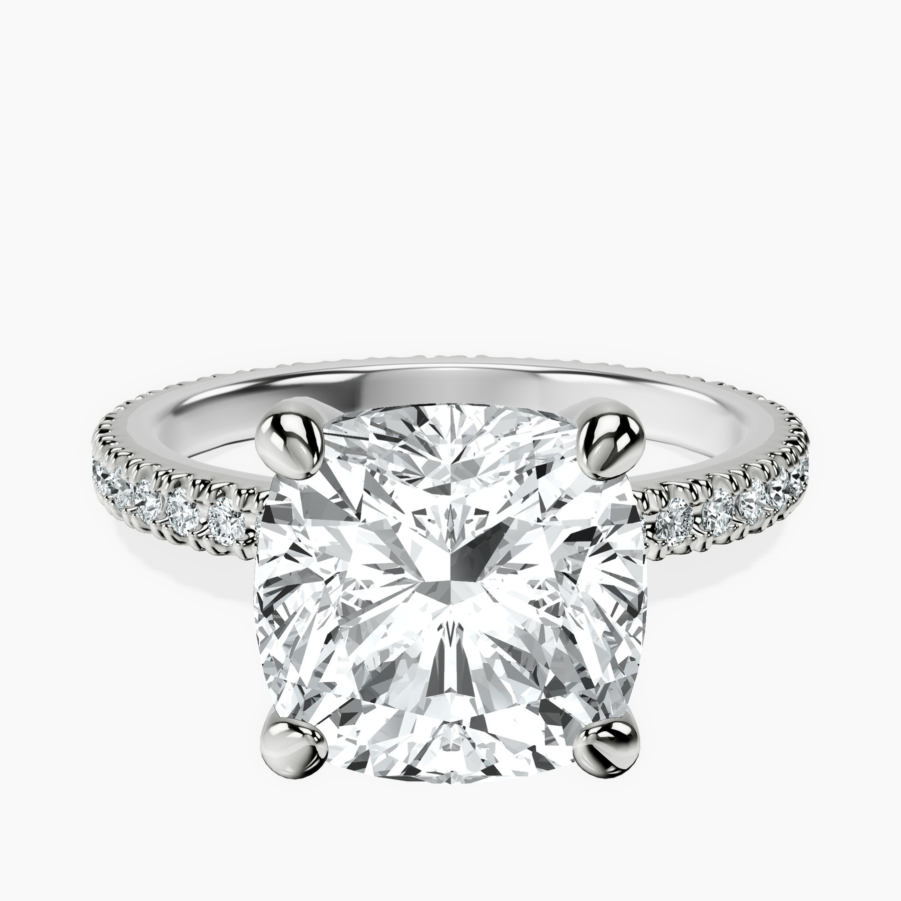 Platinum Claire Full Eternity Lab Diamond Ring front image