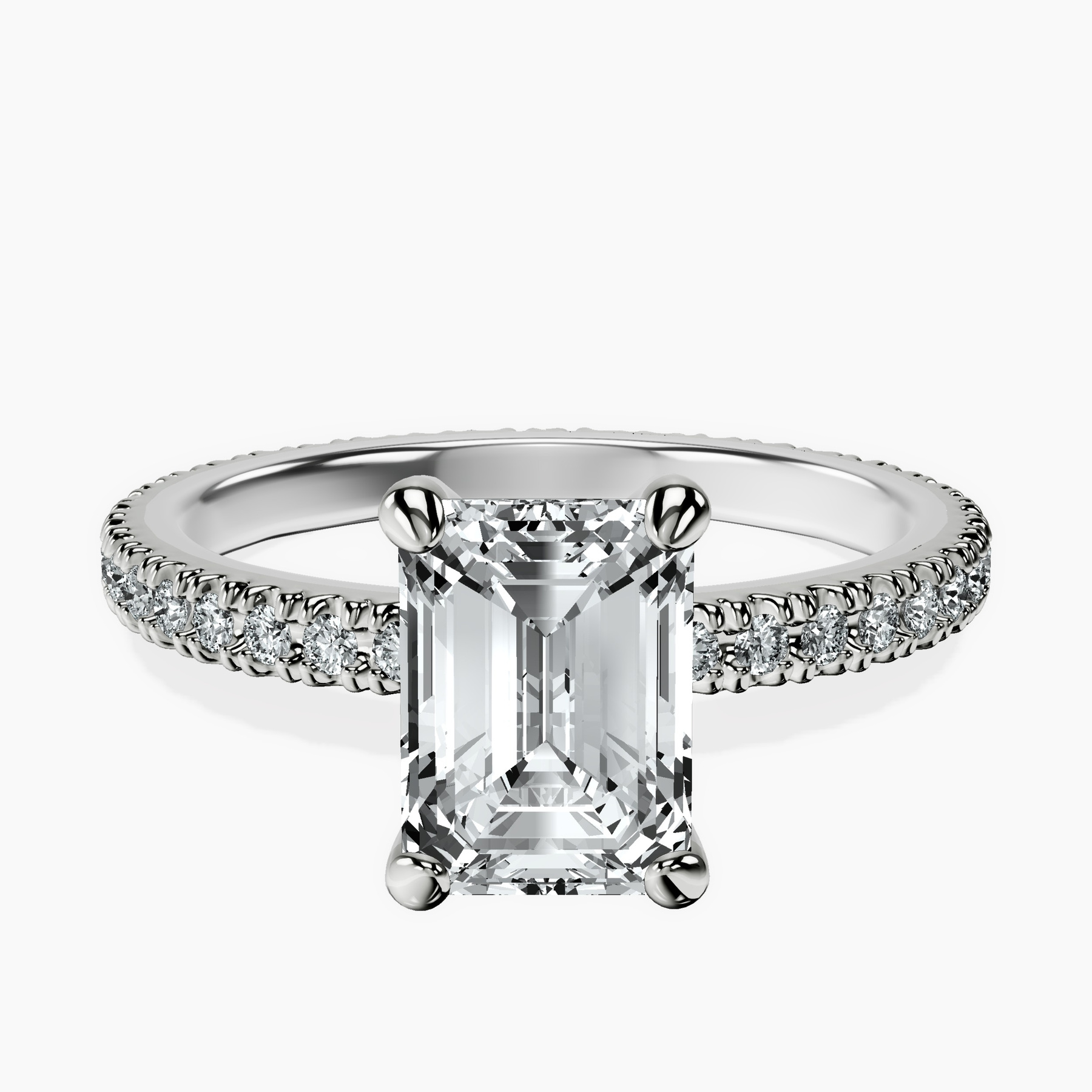 9ct White Gold Claire Full Eternity Lab Diamond Ring front image
