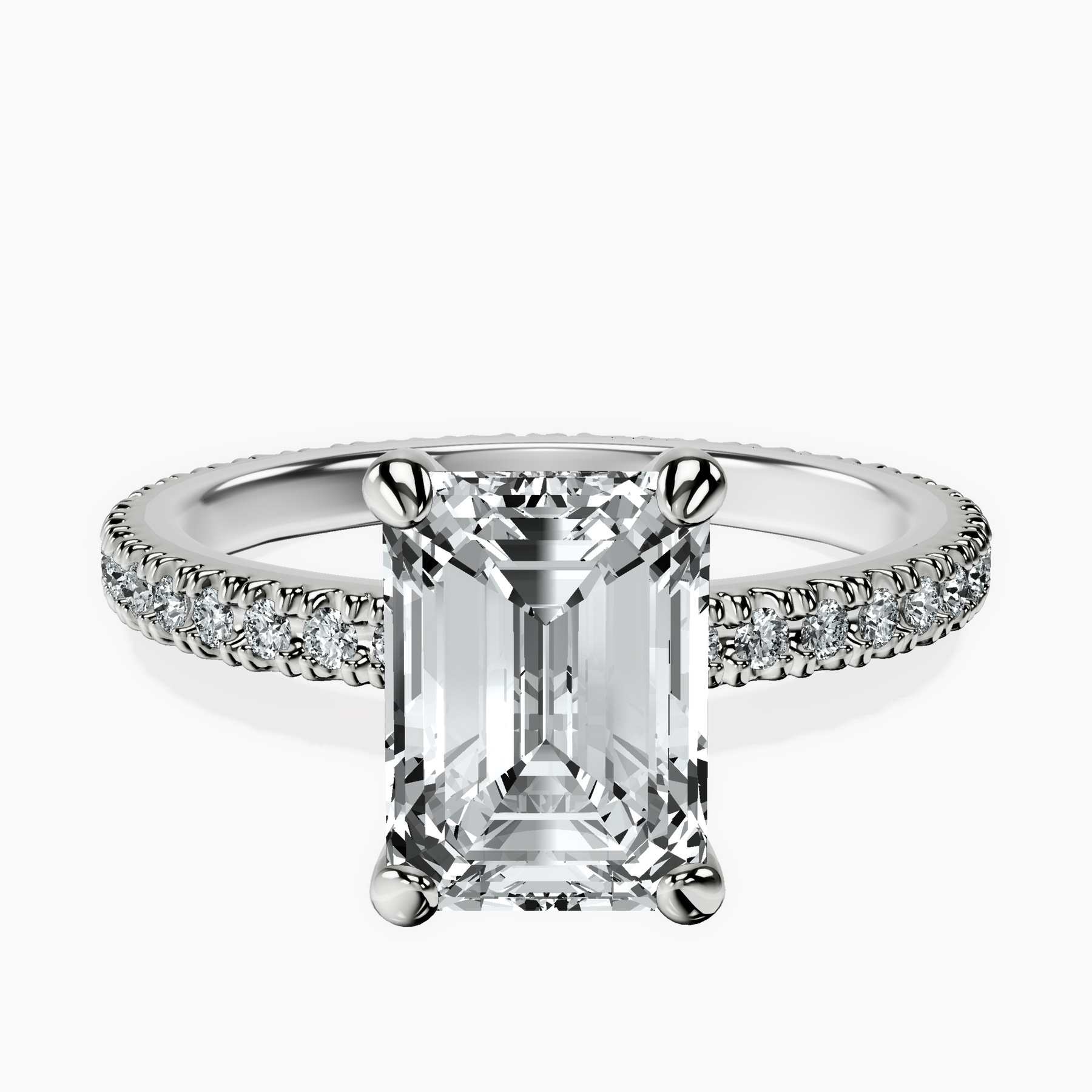 14kt White Gold Claire Full Eternity Lab Diamond Ring front image