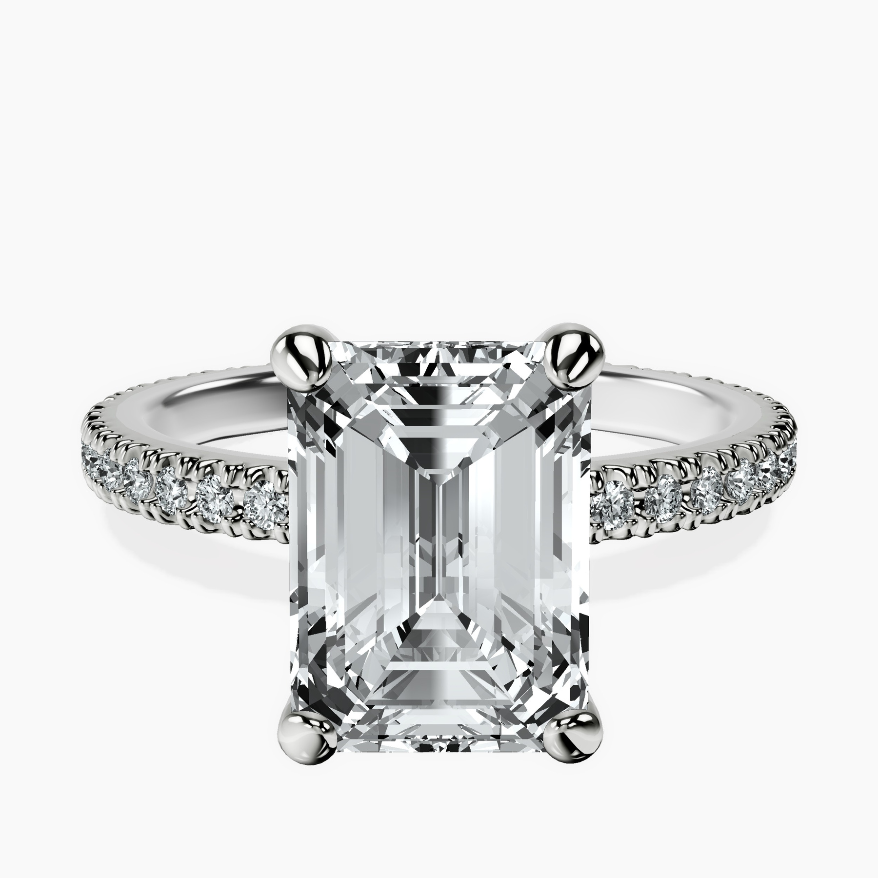 Platinum Claire Full Eternity Lab Diamond Ring front image