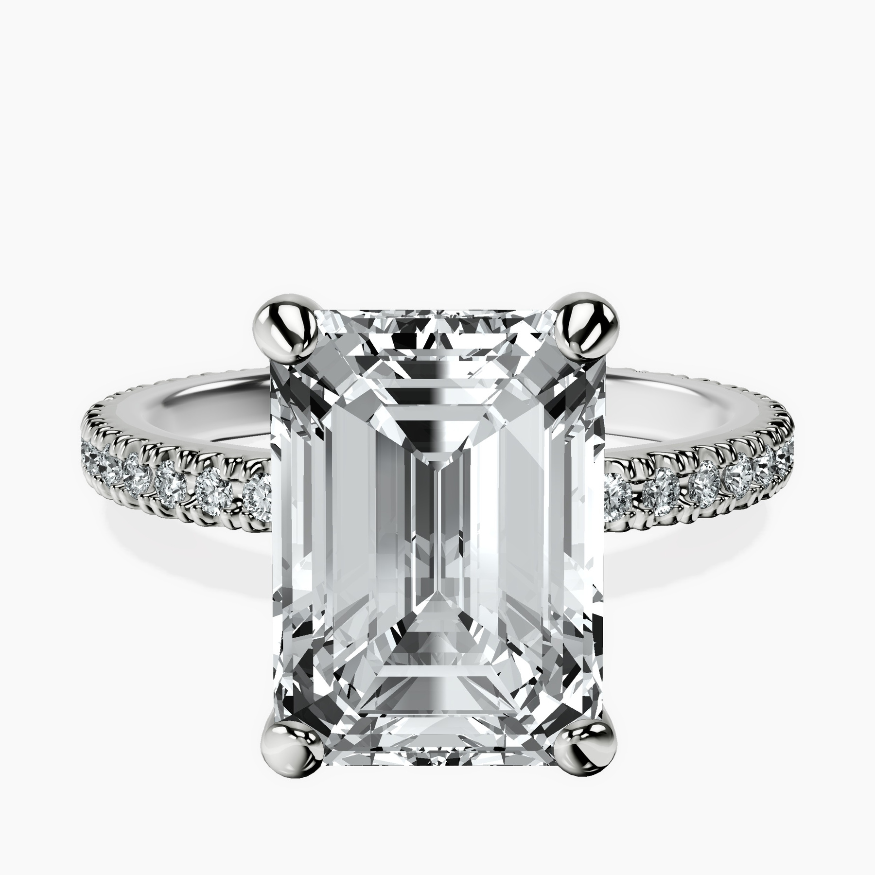 Platinum Claire Full Eternity Lab Diamond Ring front image