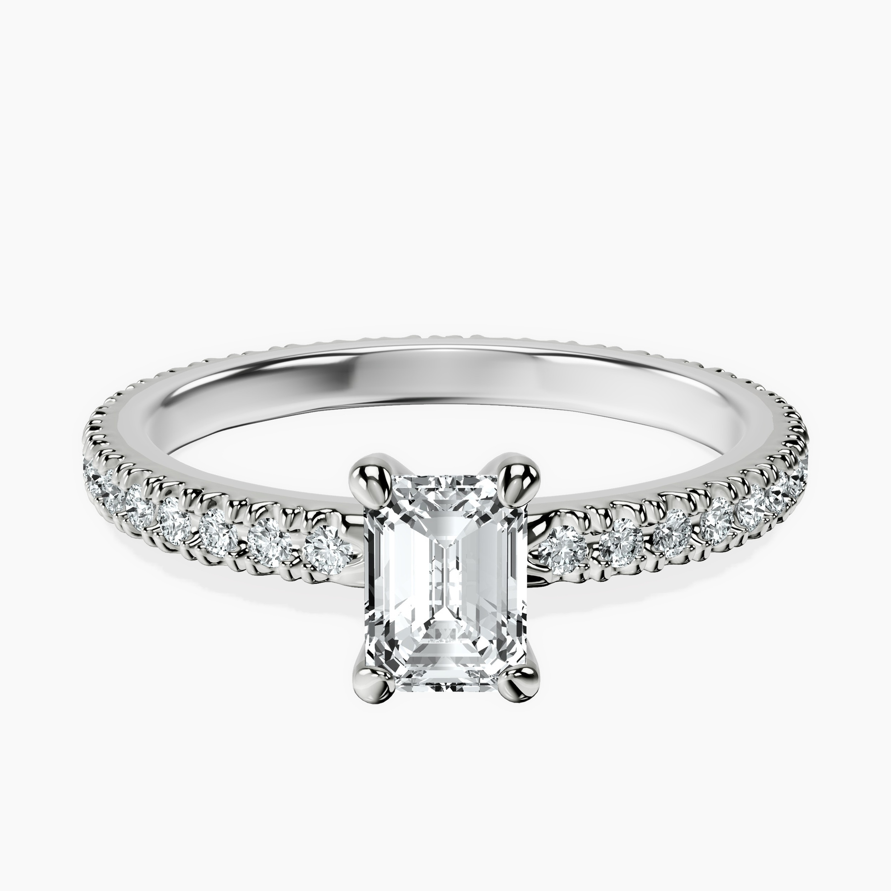 Platinum Claire Full Eternity Lab Diamond Ring front image