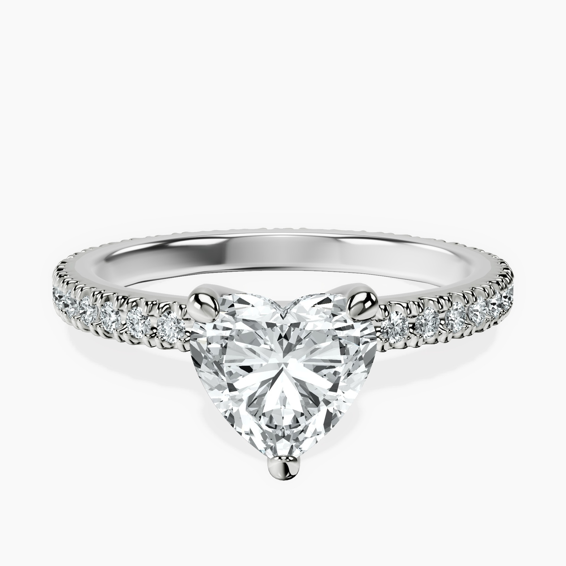14kt White Gold Claire Full Eternity Lab Diamond Ring front image