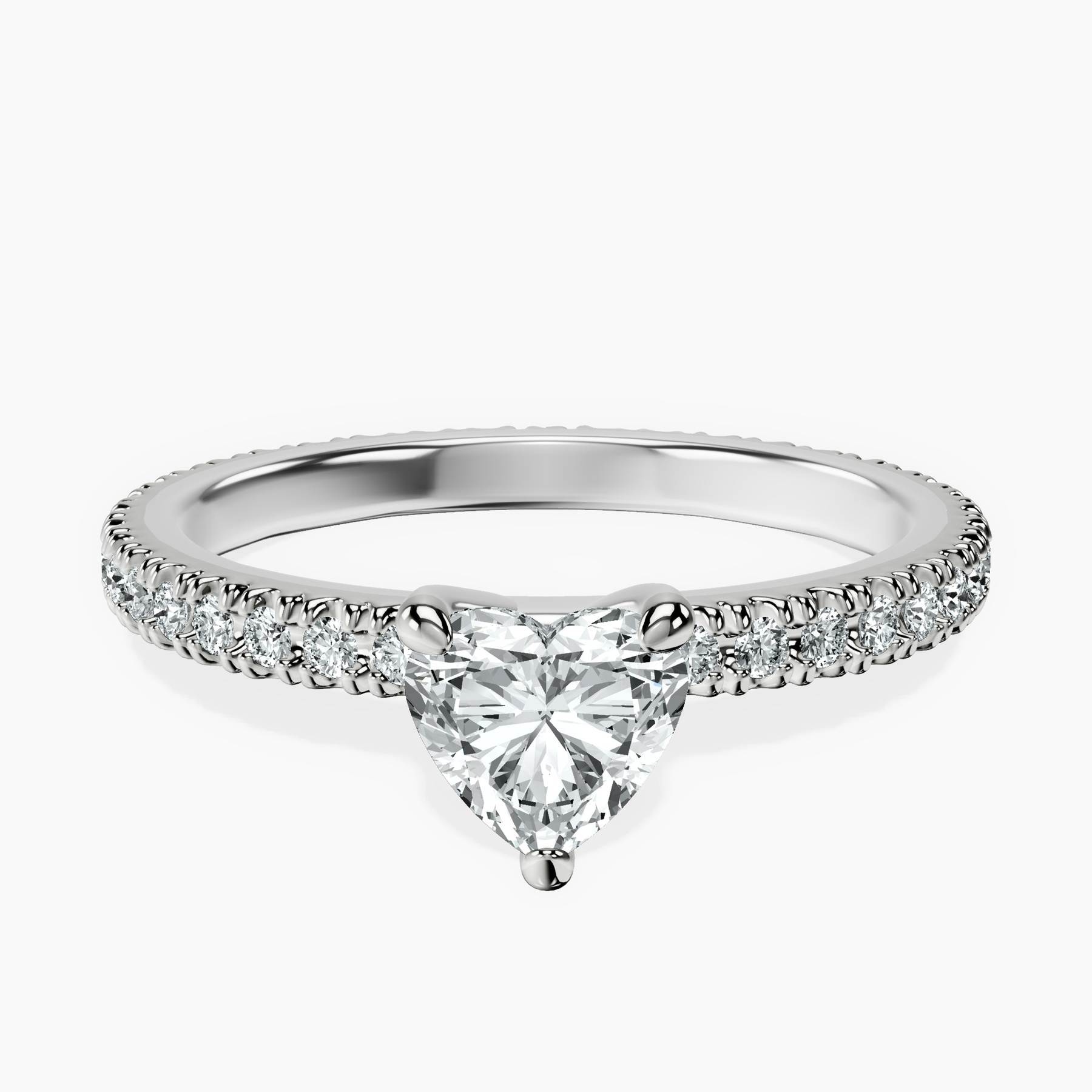 10kt White Gold Claire Full Eternity Lab Diamond Ring front image