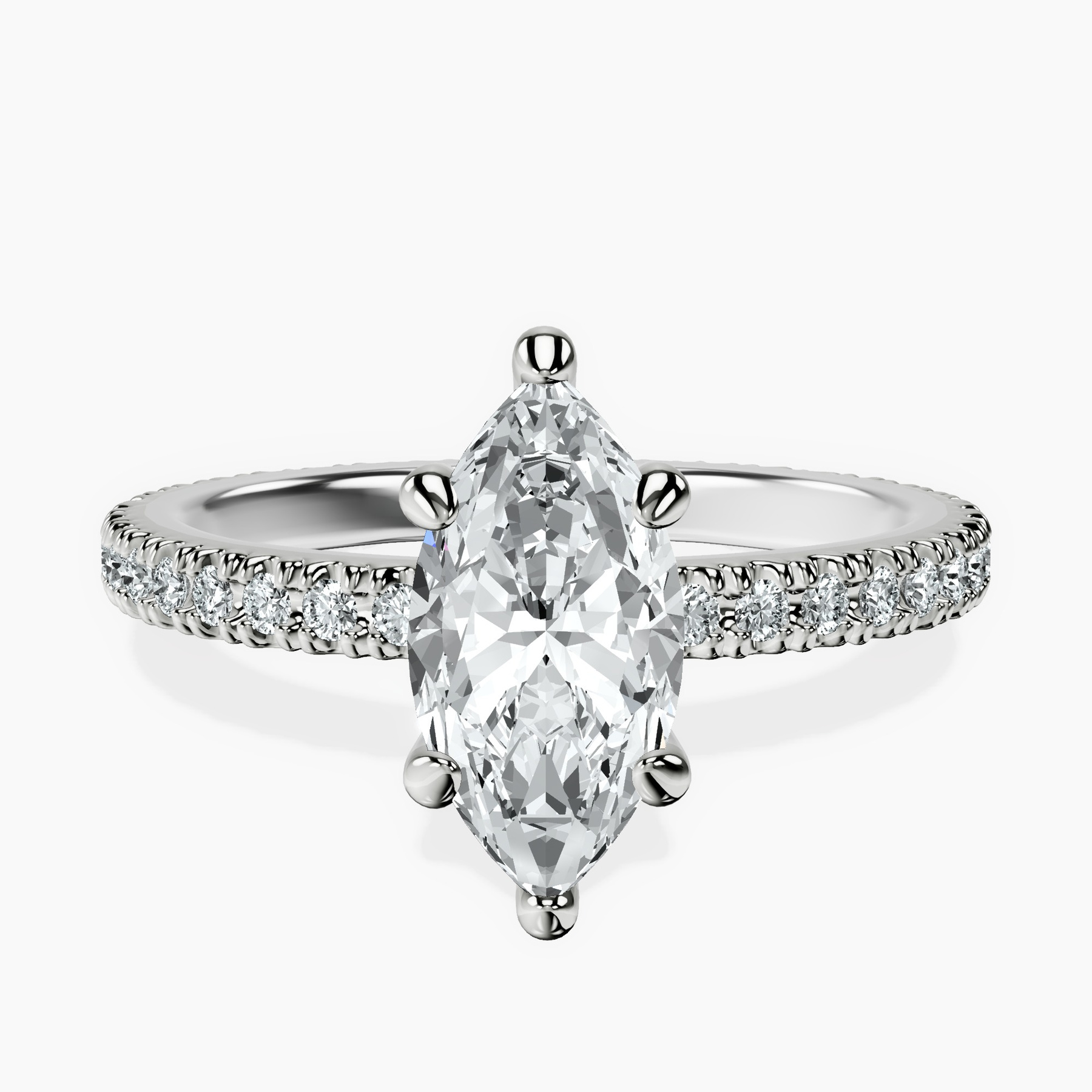 Platinum Claire Full Eternity Lab Diamond Ring front image